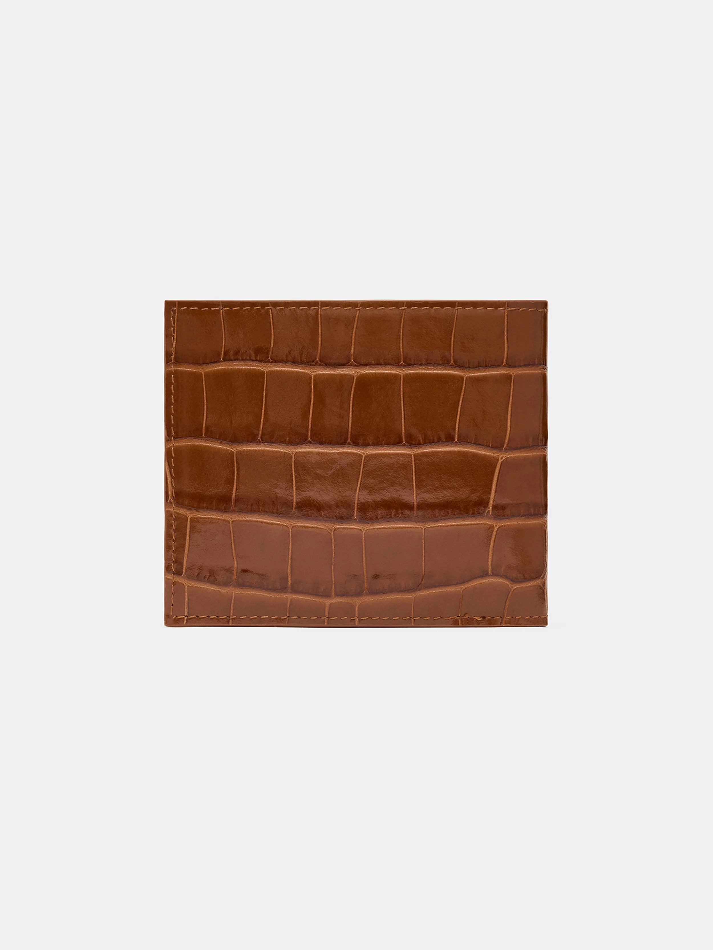 CROC EMBOSSED BIFOLD - MALT - Image 4
