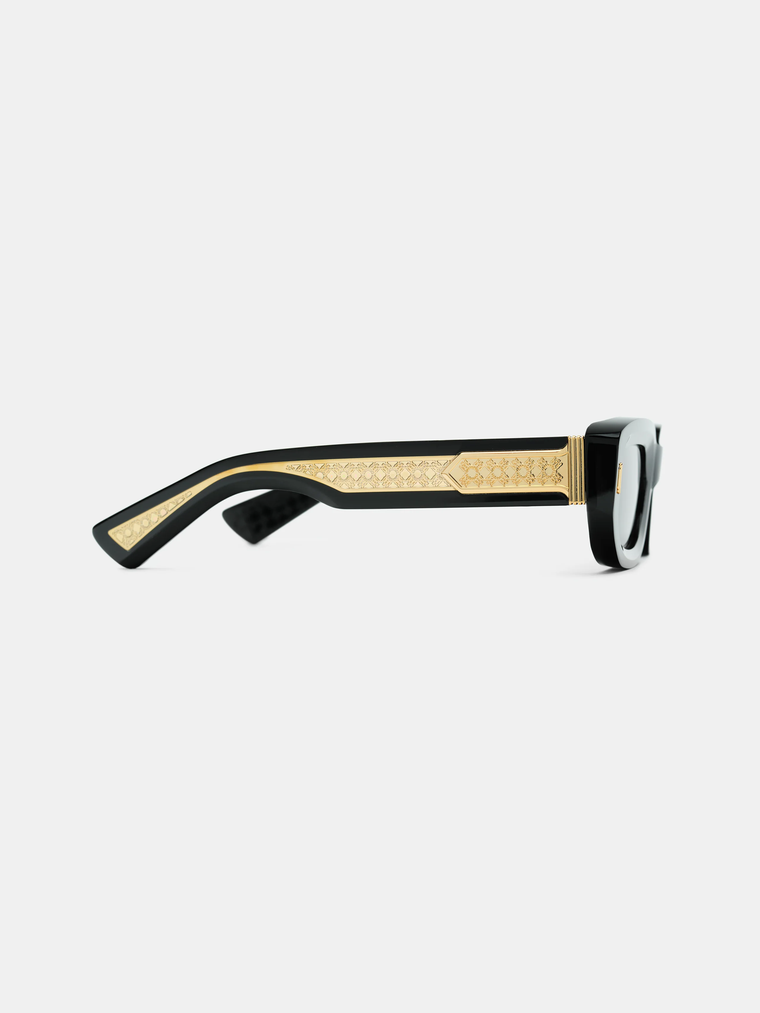 FAIRFAX EXPOSED EXTERNAL SUNGLASSES - Black Gold - Image 3