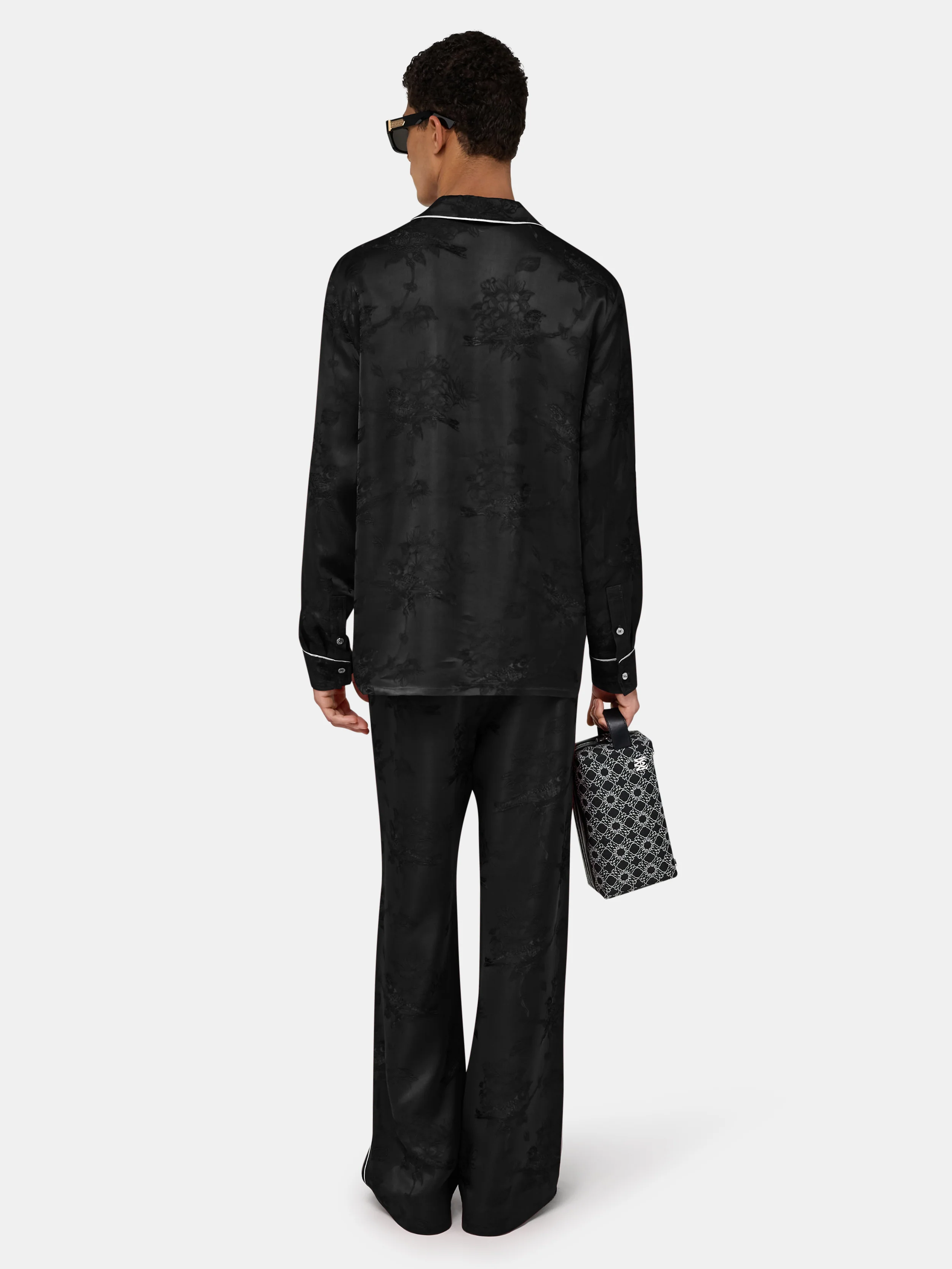 FLORAL JACQUARD PULL ON PANT
- Black - Image 4