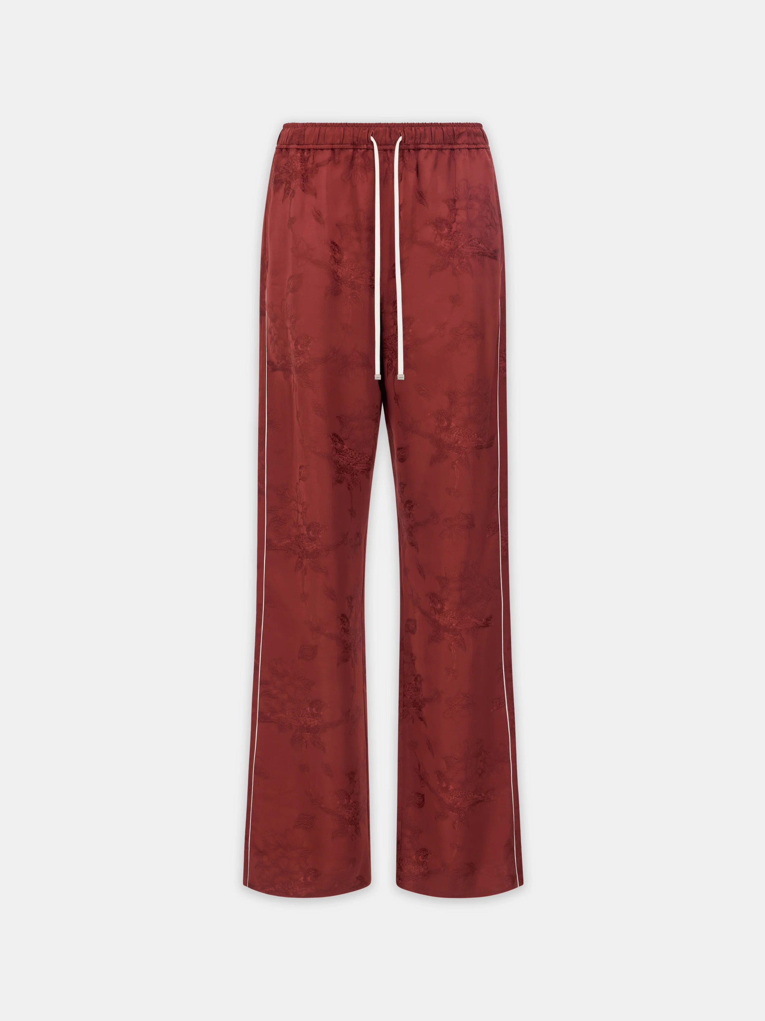 FLORAL JACQUARD PULL ON PANT - Terracotta