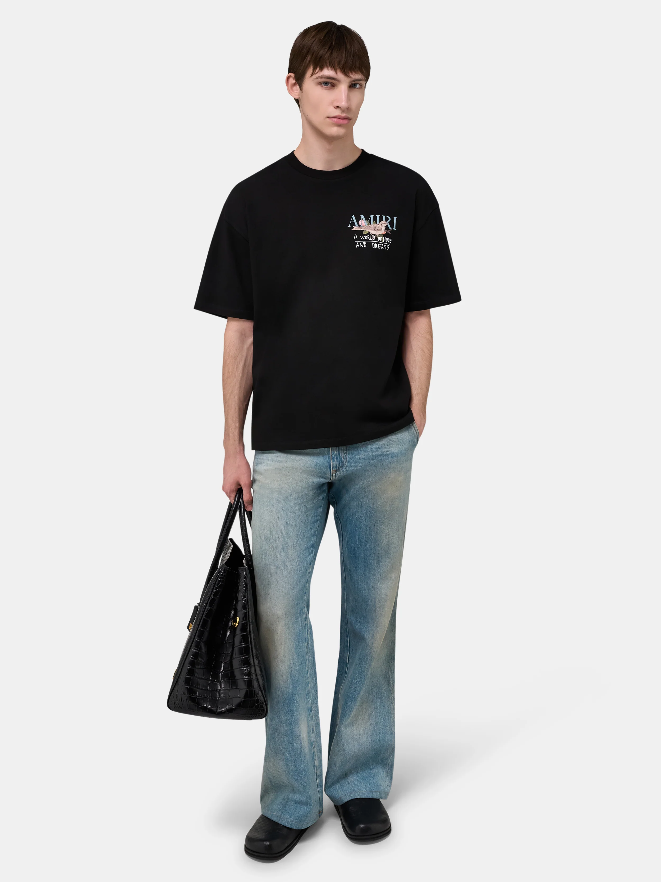 HOPE AND DREAMS OVERSIZED TEE - Black - Image 2