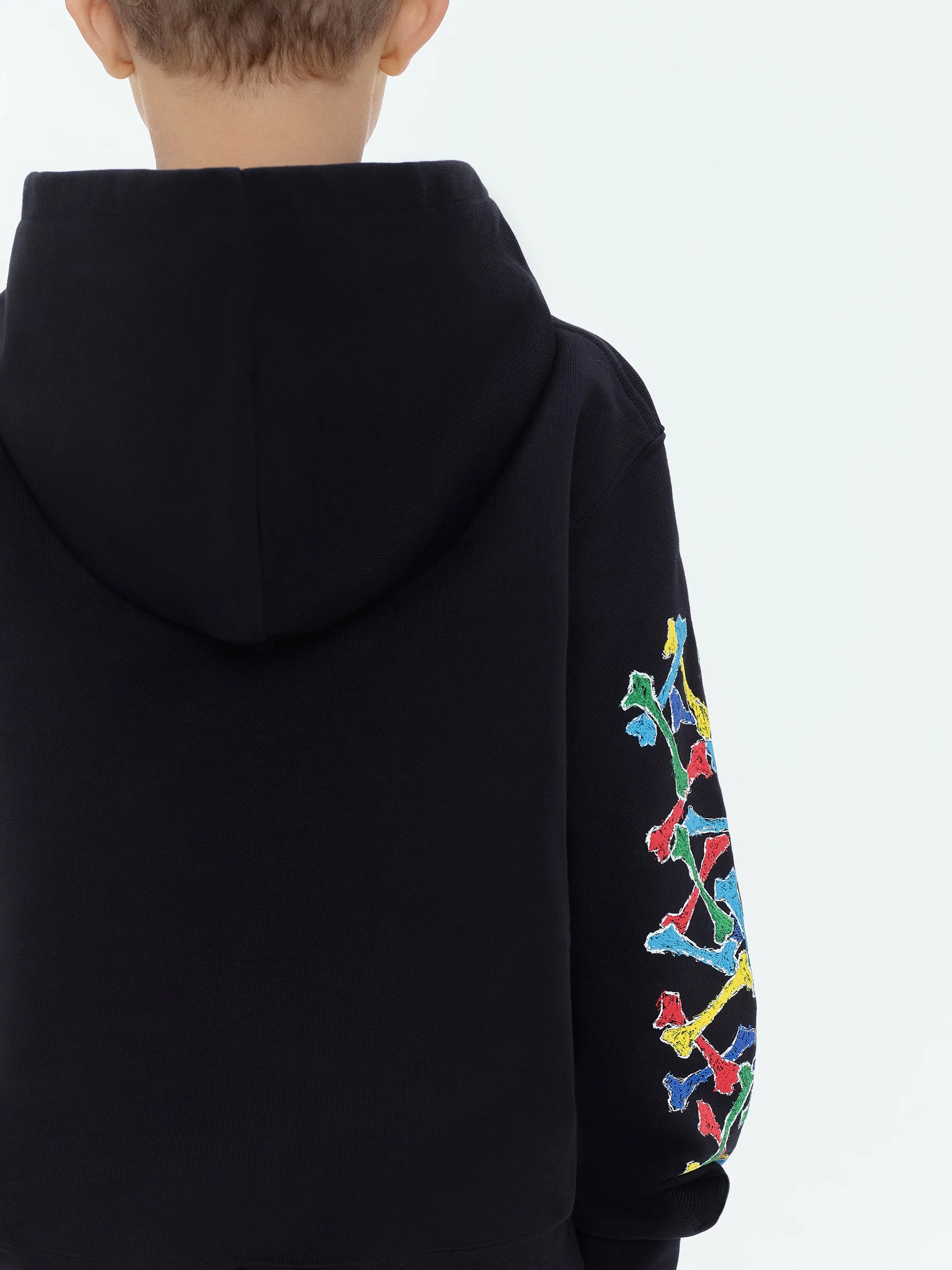 KIDS - Kids Amiri Bones Scribble Hoodie - Black - Image 7