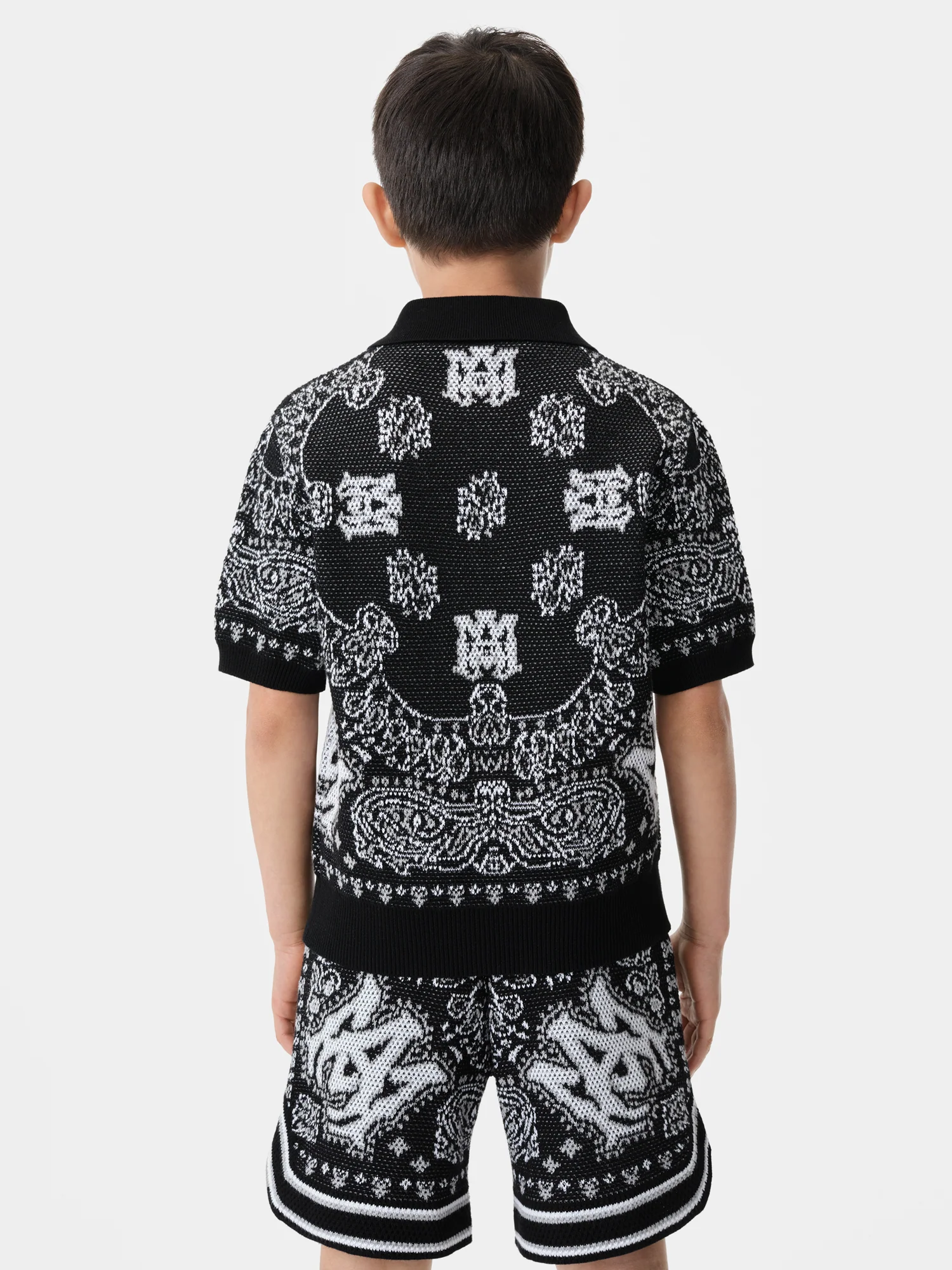 KIDS - KIDS' BANDANA POLO - Black - Image 4