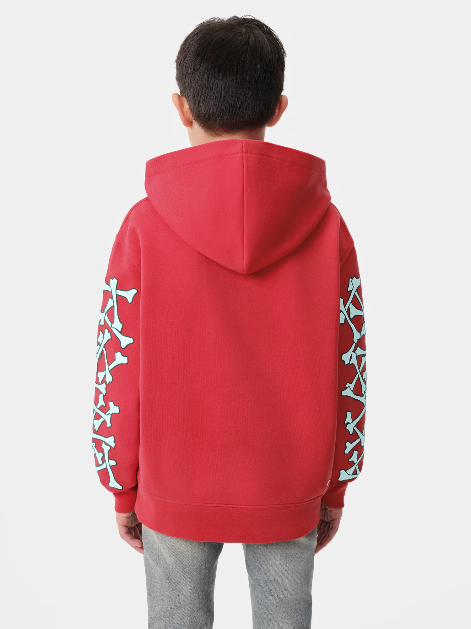 KIDS - KIDS' BONES HOODIE - Red - Image 4