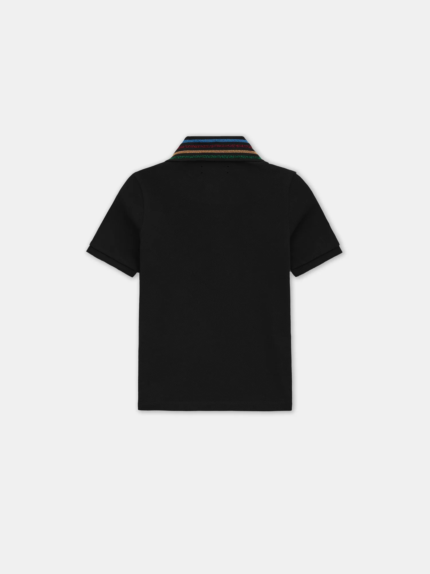 KIDS - KIDS' MA QUAD SCRIBBLE POLO - Black - Image 2