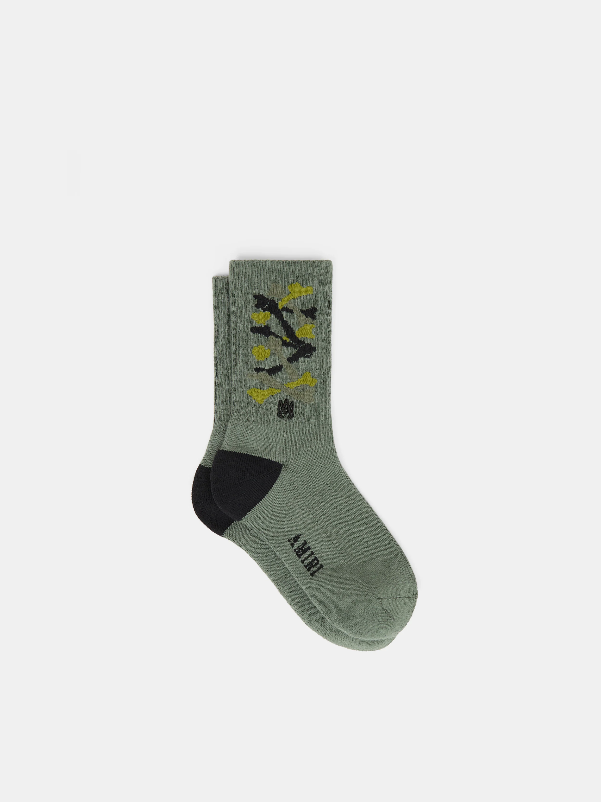 KIDS - KIDS' STACKED BONES SOCK - Dark Sage - Image 2