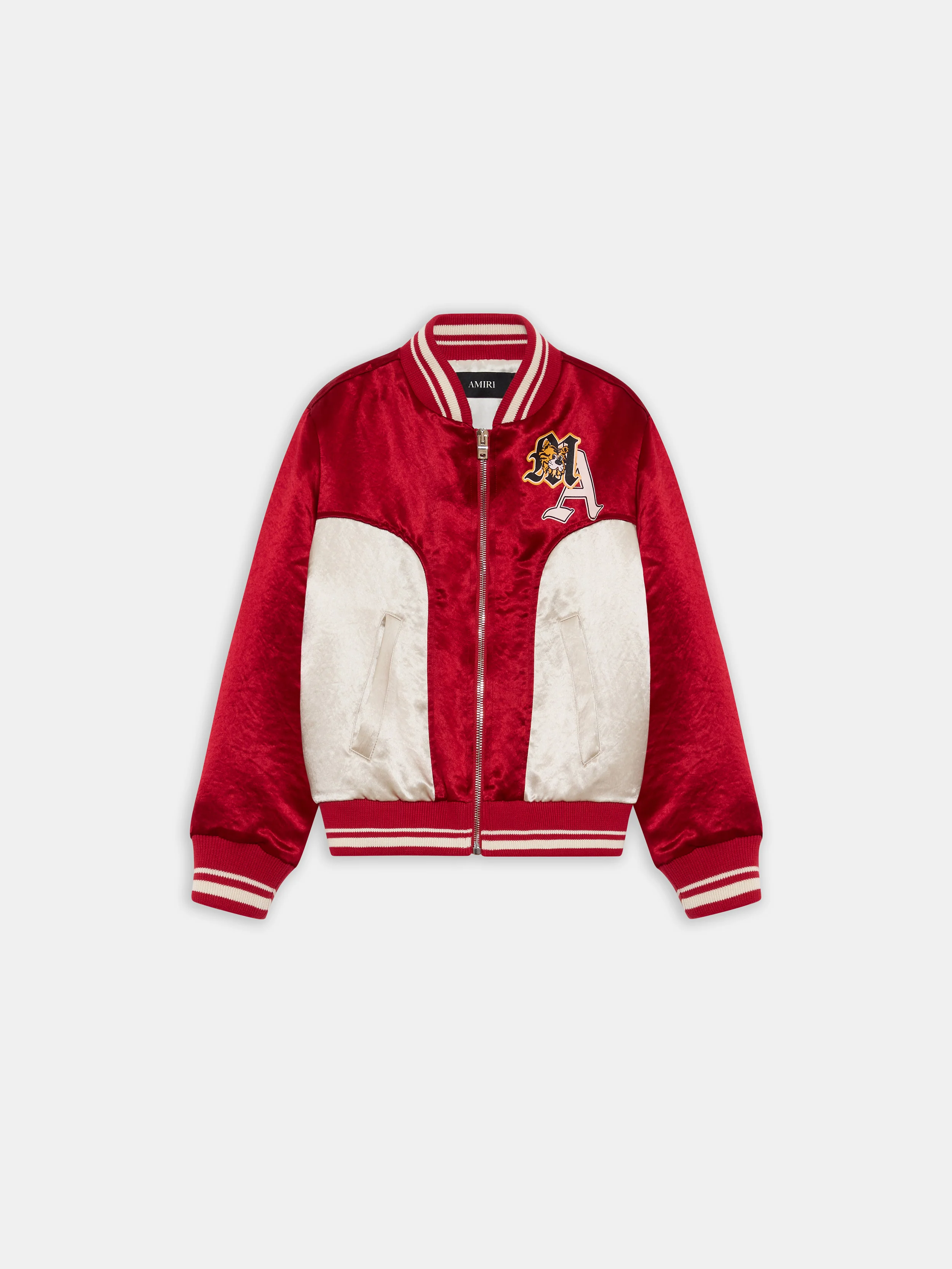 KIDS - KIDS' VARSITY PATCH JACKET - Red Rose - Image 2