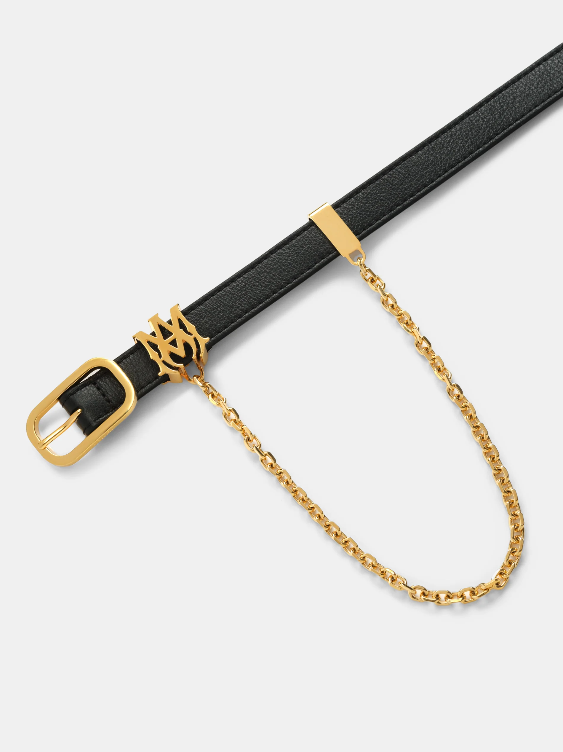 MA 2CM CHAIN BELT - Black Gold - Image 3