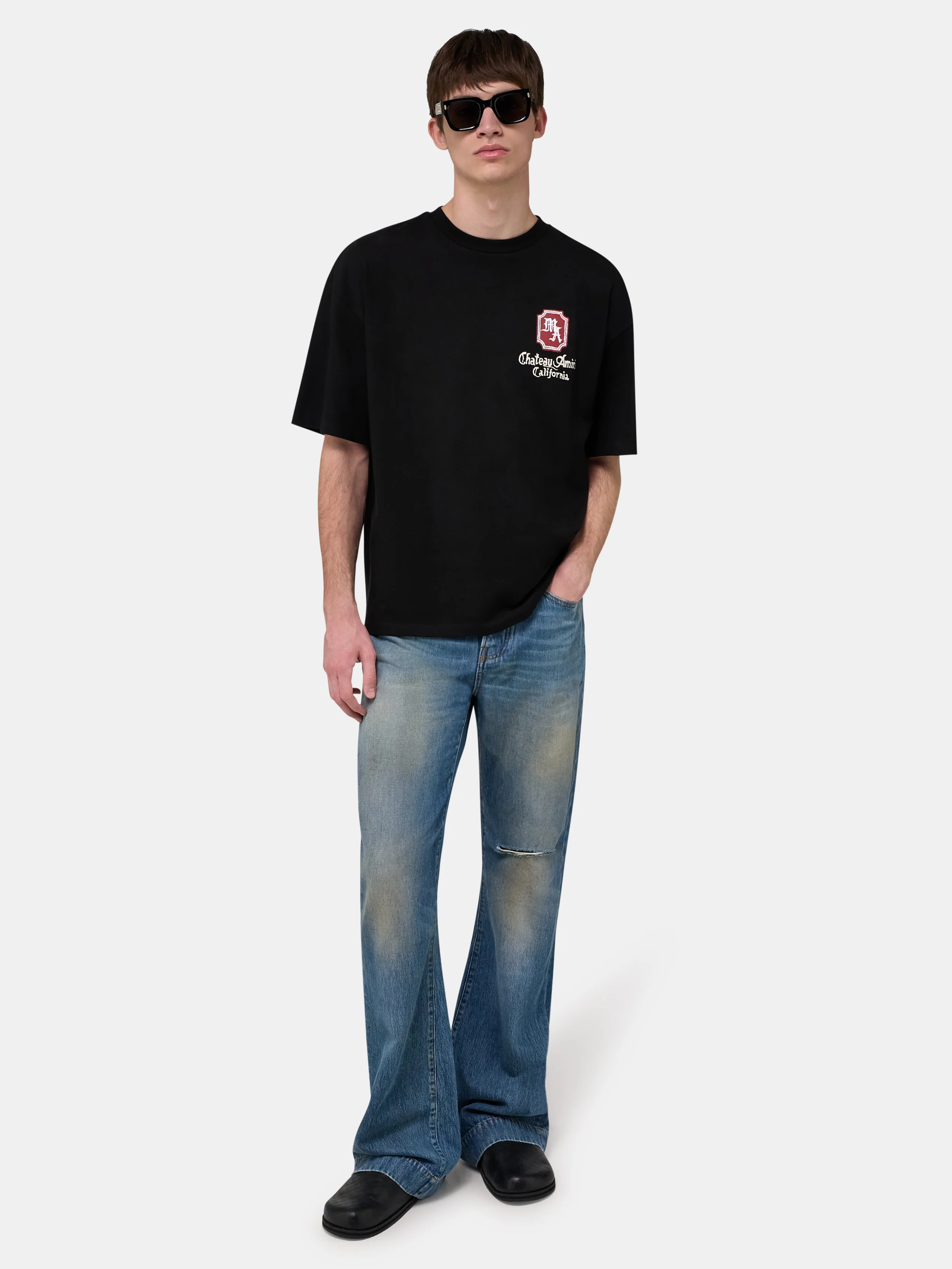 MA CHATEAU OVERSIZED TEE - Black - Image 2