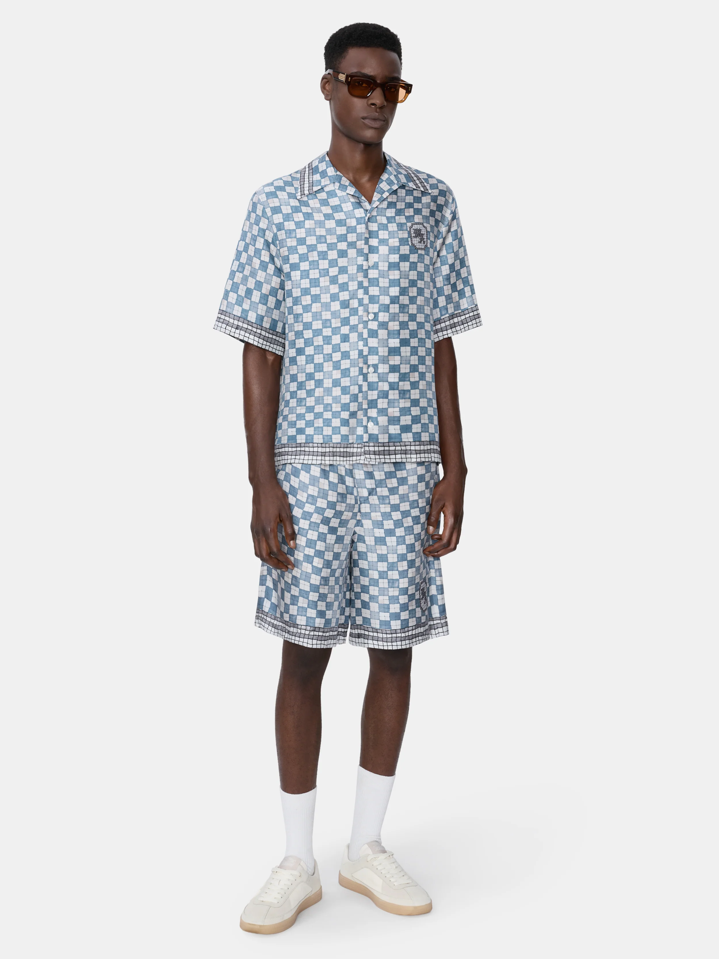 MA CHECKERED SHORT - Steel - Image 2