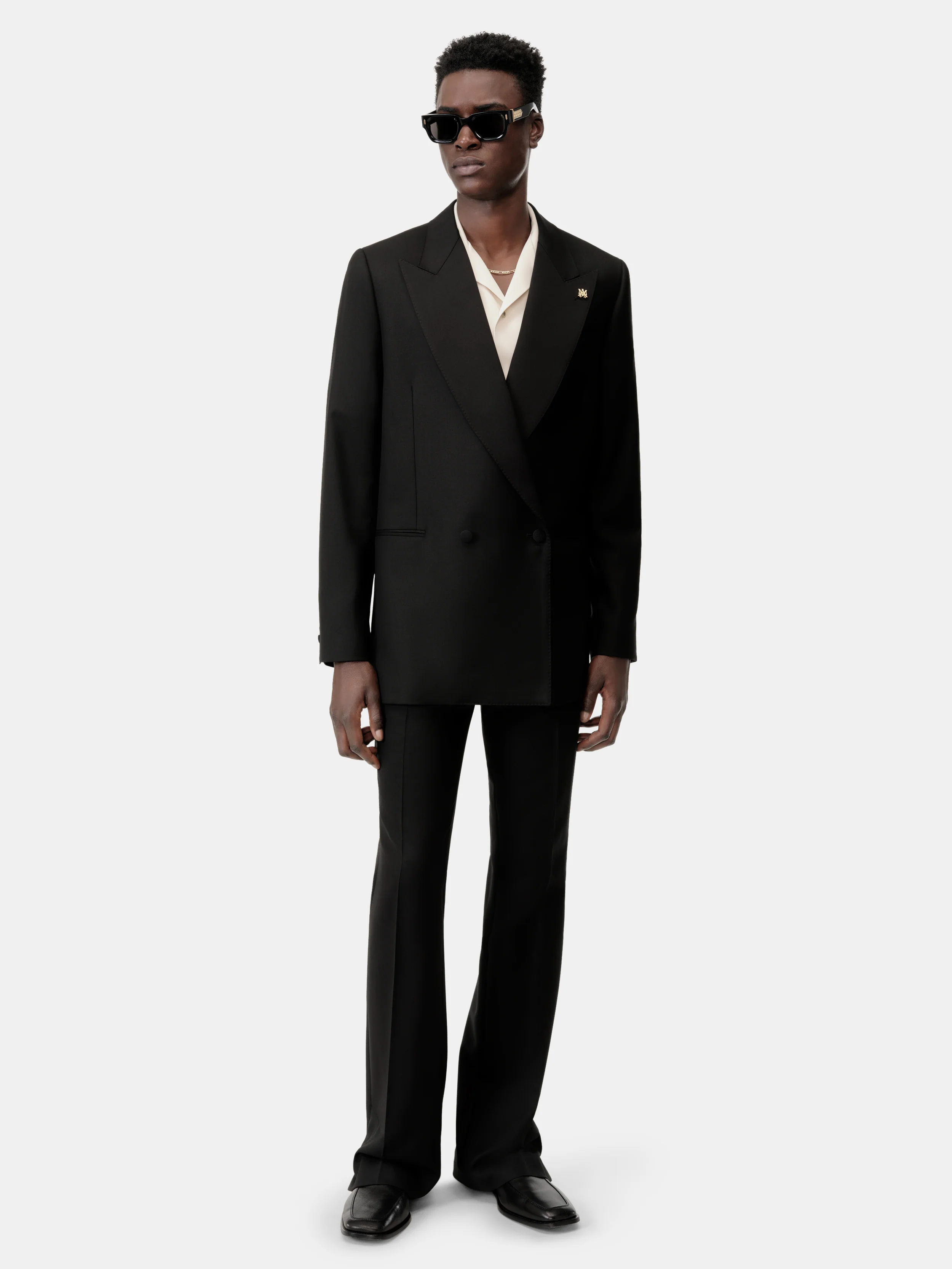 MA DOUBLE-BREASTED BLAZER - Black - Image 2