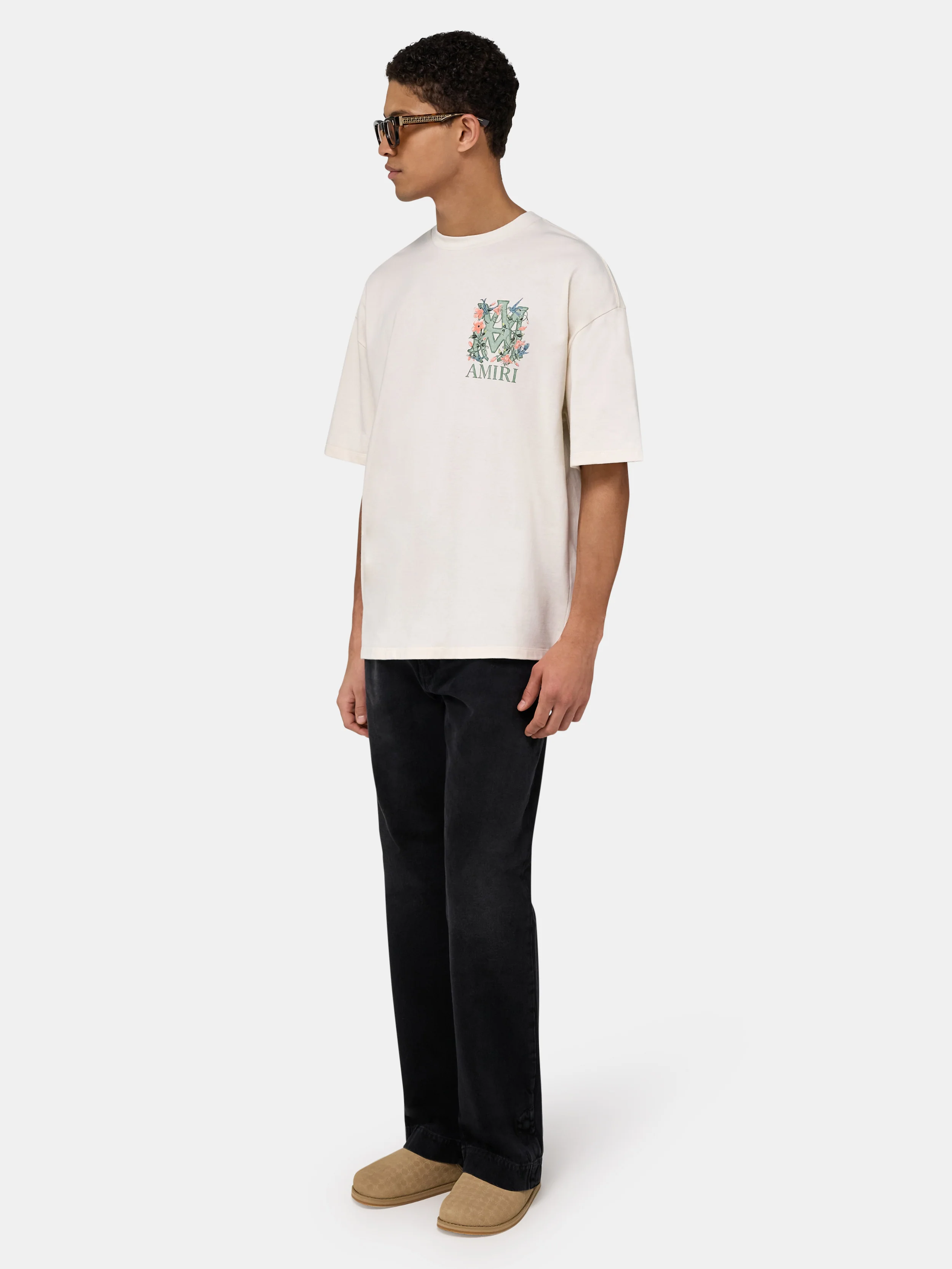 MA FLORAL OVERSIZED TEE - Ivory - Image 3
