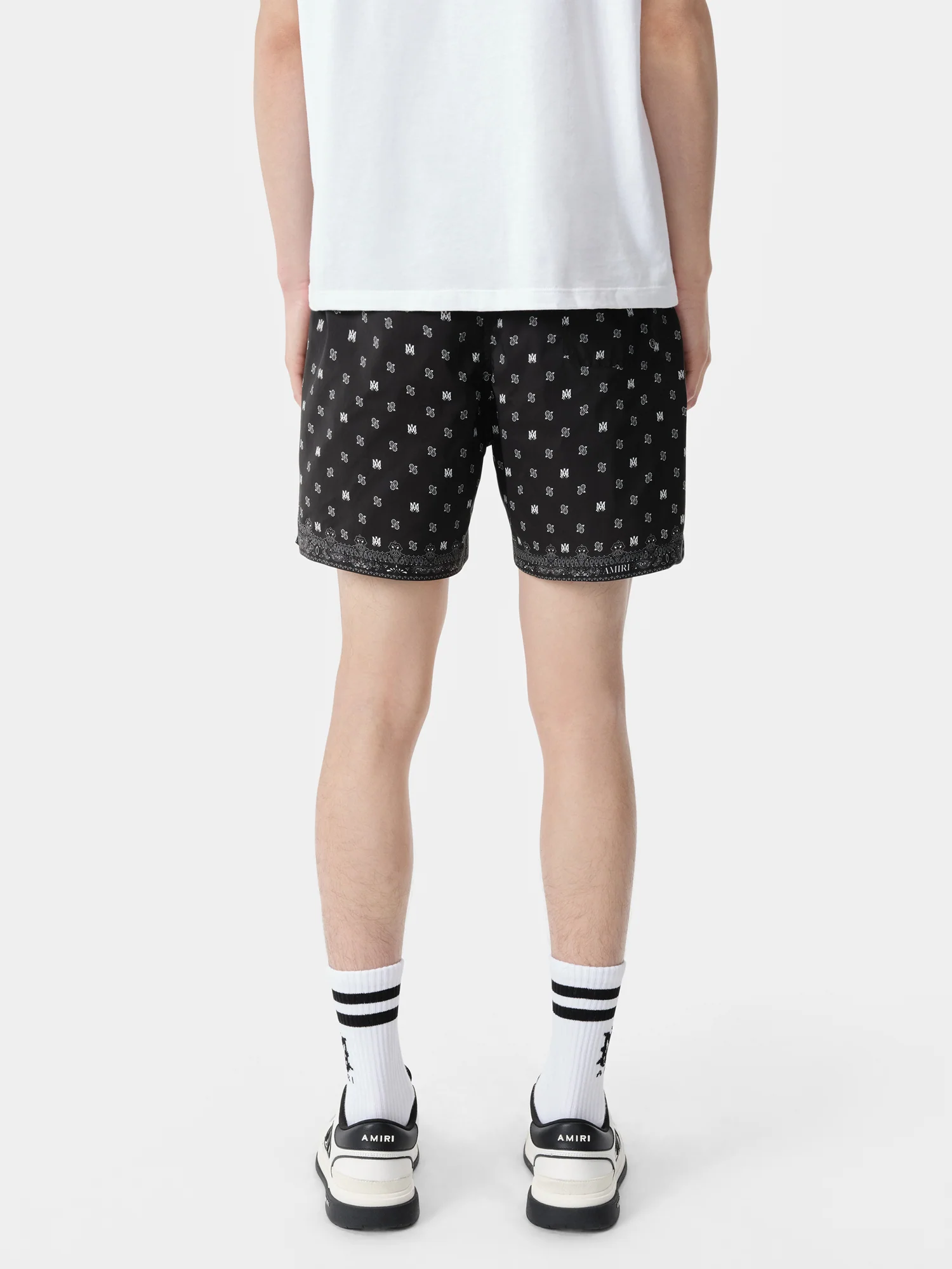 MA PAISLEY SWIM TRUNK - Black - Image 4