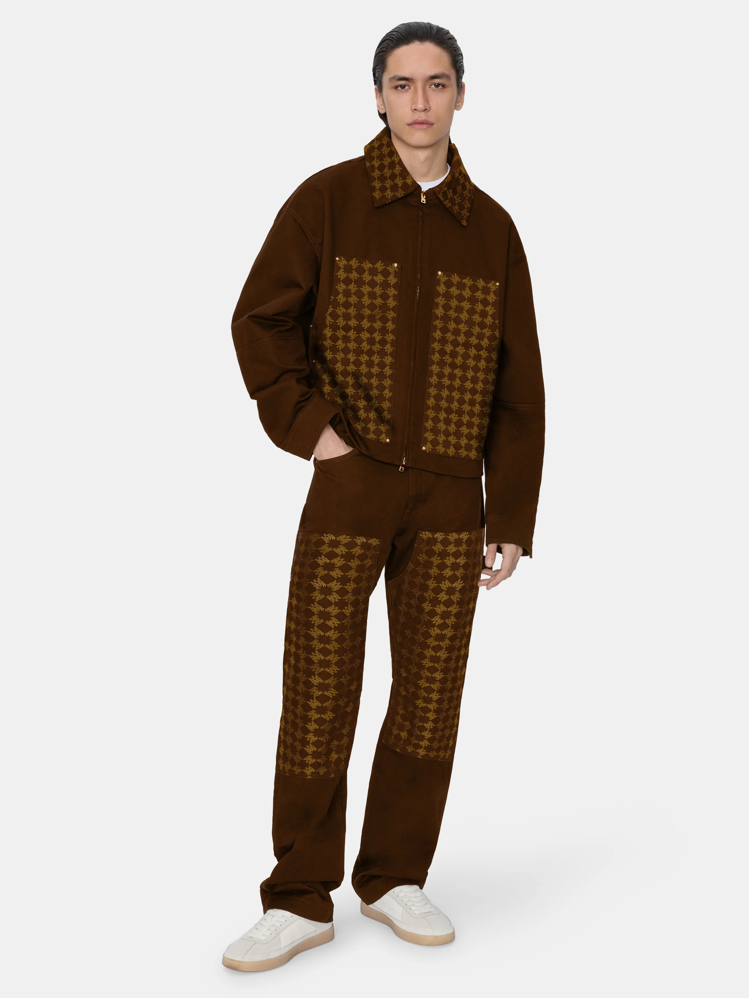 MA QUAD JACQUARD CARPENTER - DARK BROWN - Image 3