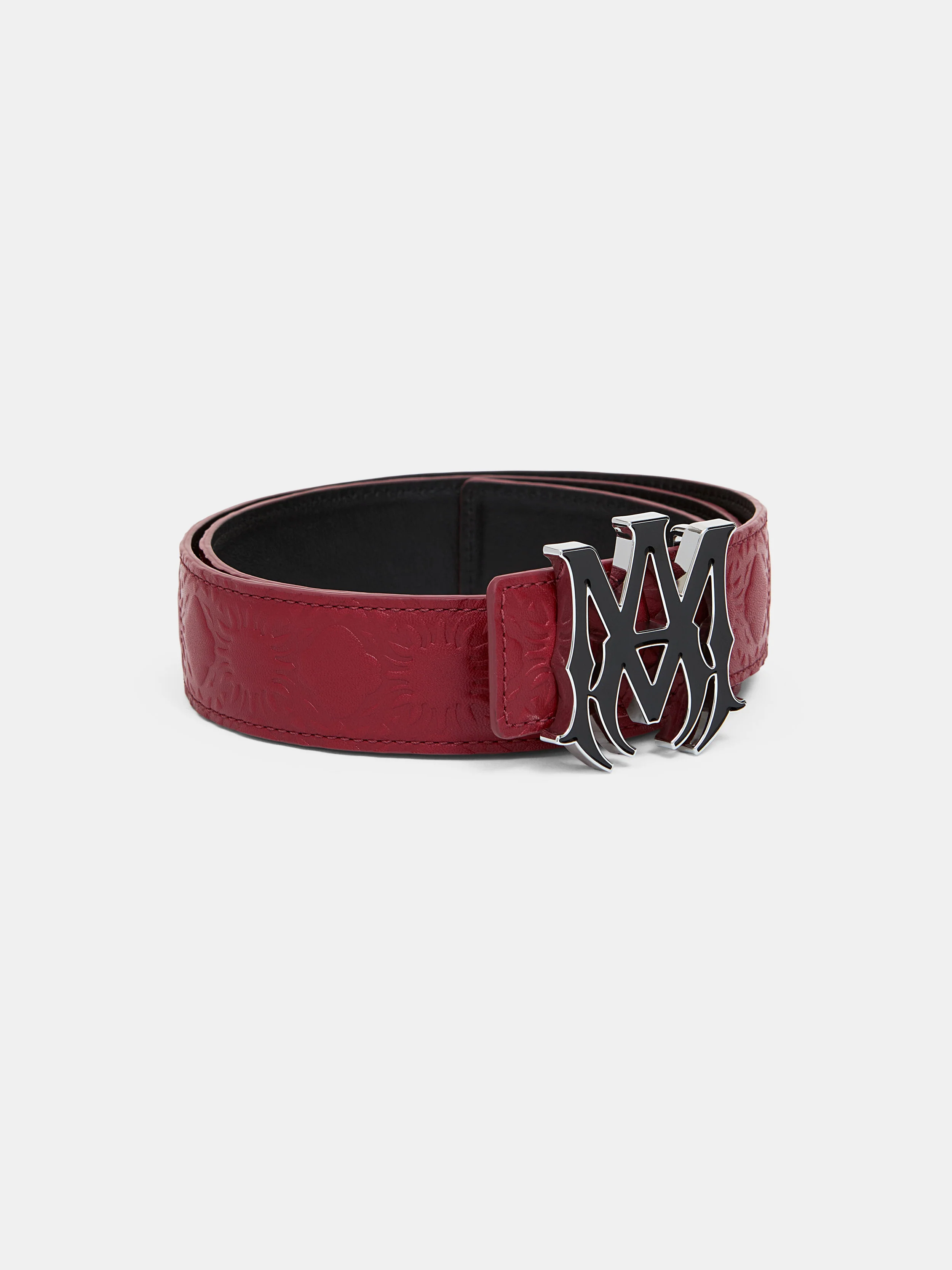 MA QUAD LEATHER 4CM BELT - Red Rose - Image 2