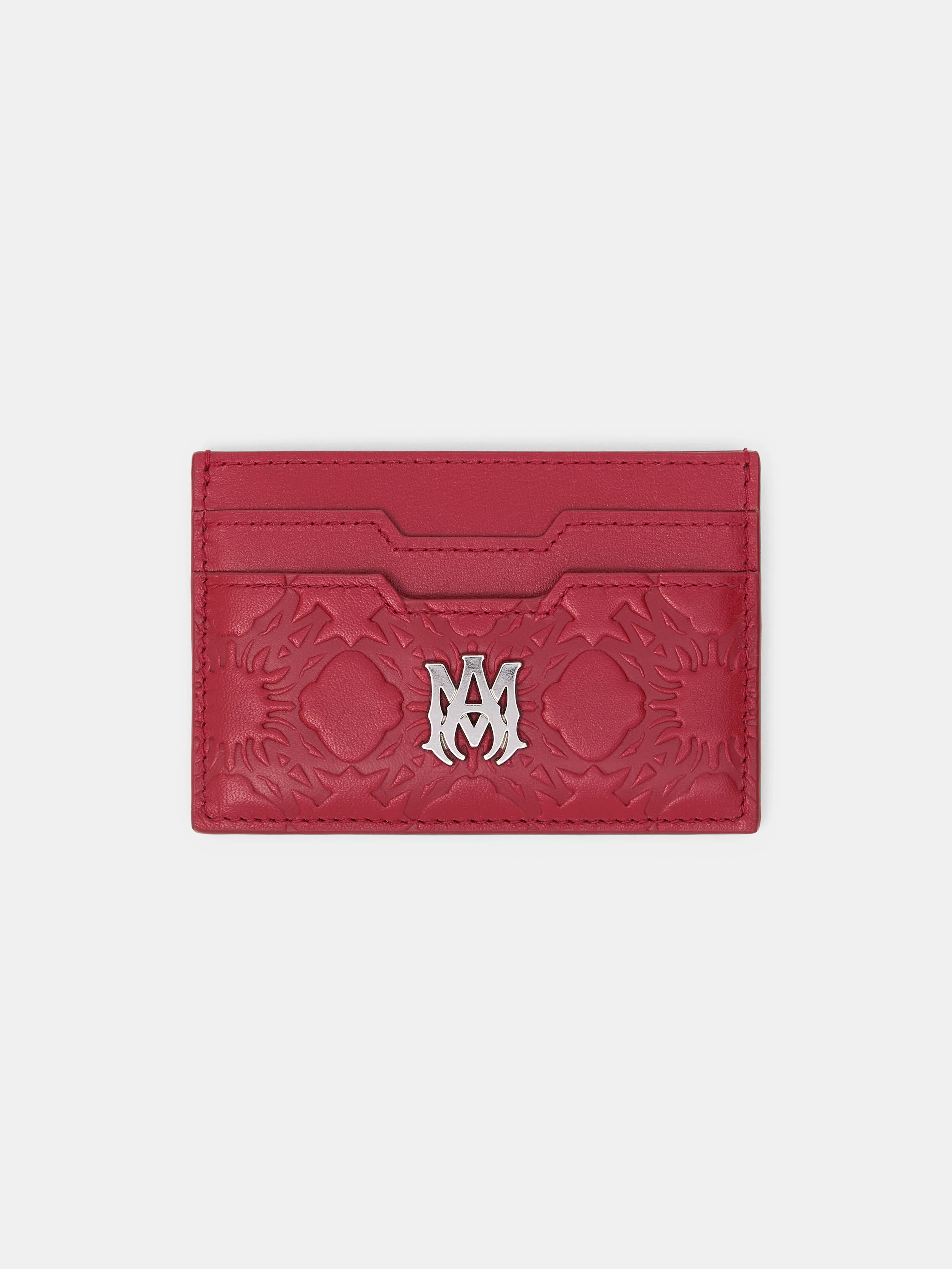 MA QUAD LEATHER CARD HOLDER - Red Rose