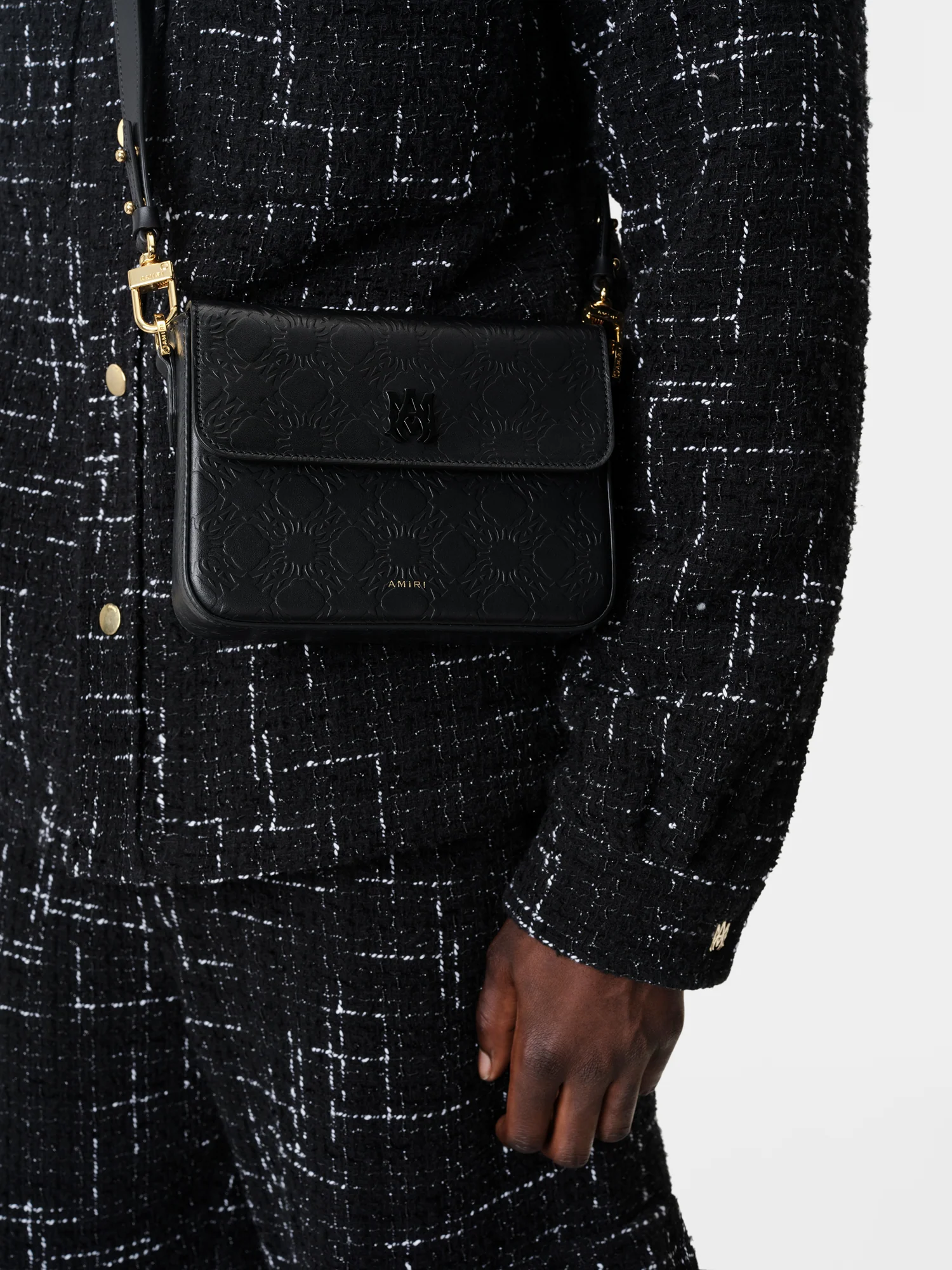 MA QUAD LEATHER CROSSBODY - Black - Image 7