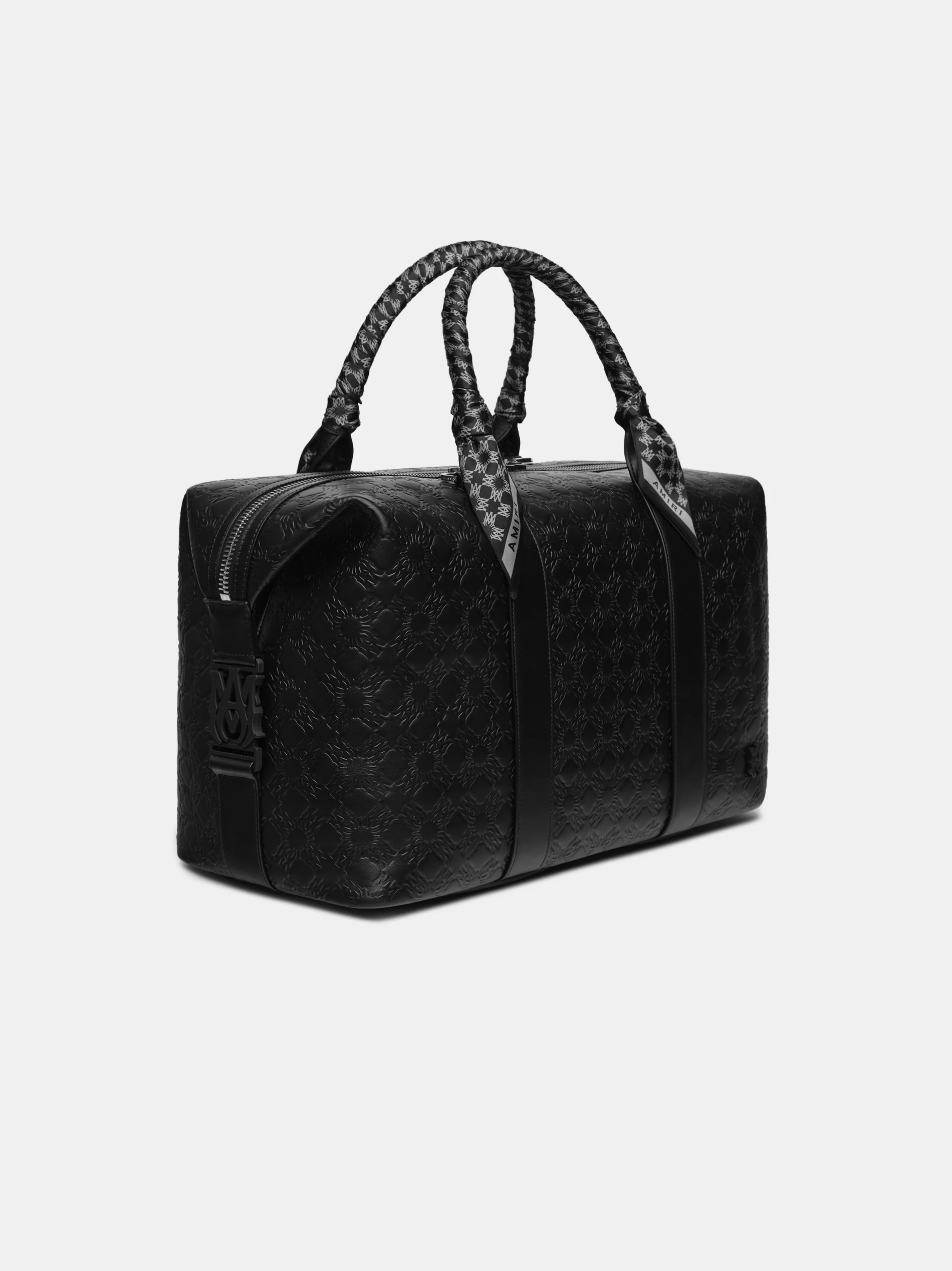 MA QUAD LEATHER DUFFLE BAG - Black - Image 3