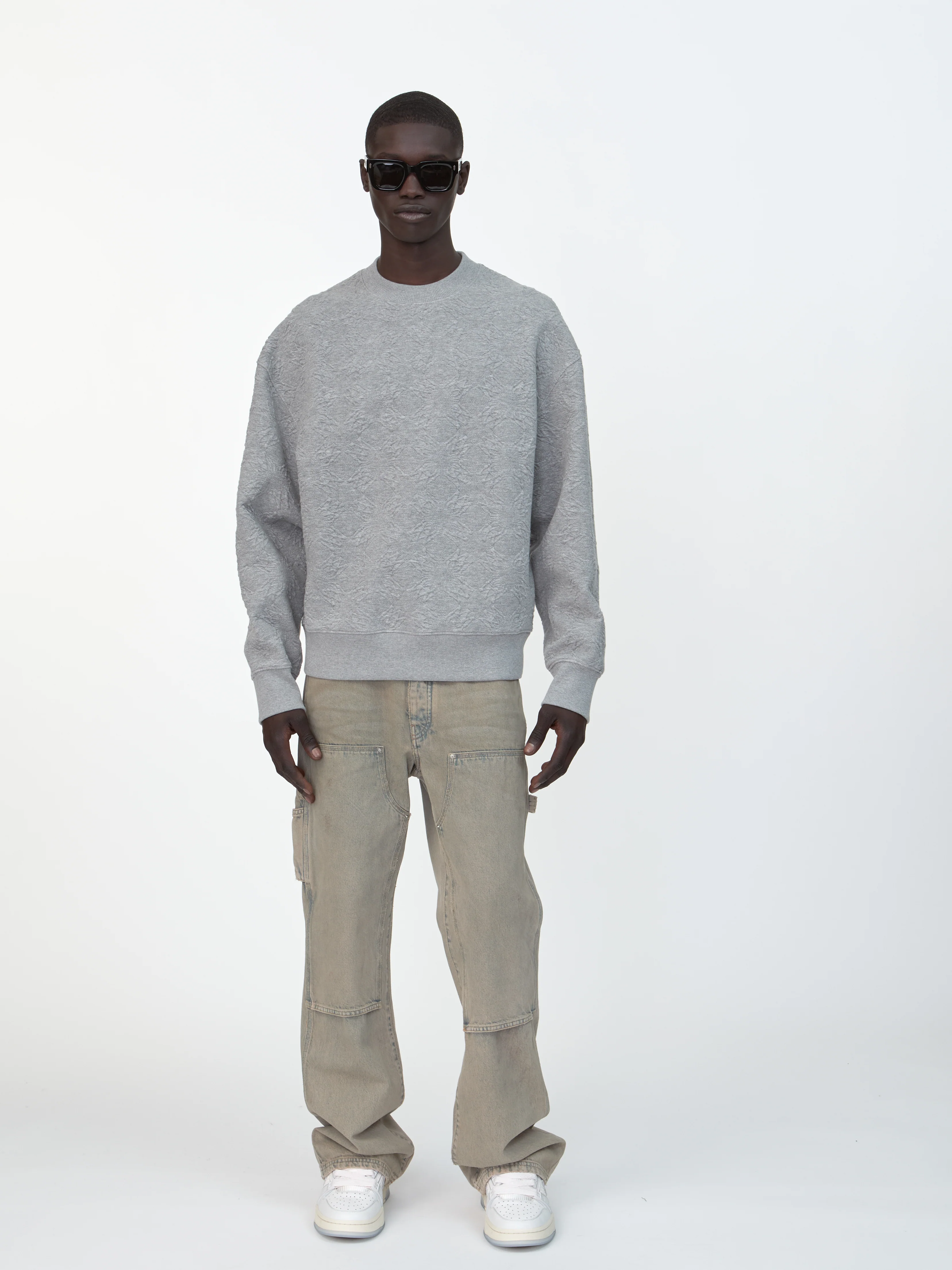 MA QUAD OVERSIZED CREW - STONE - Image 2