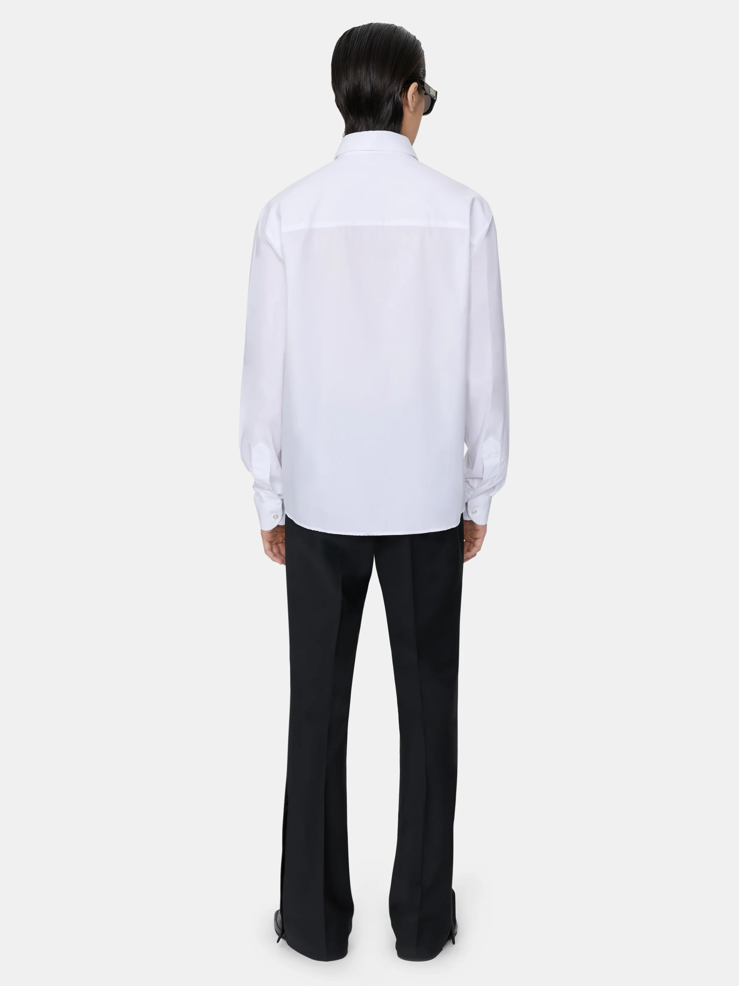 POPLIN DRESS SHIRT - White - Image 4