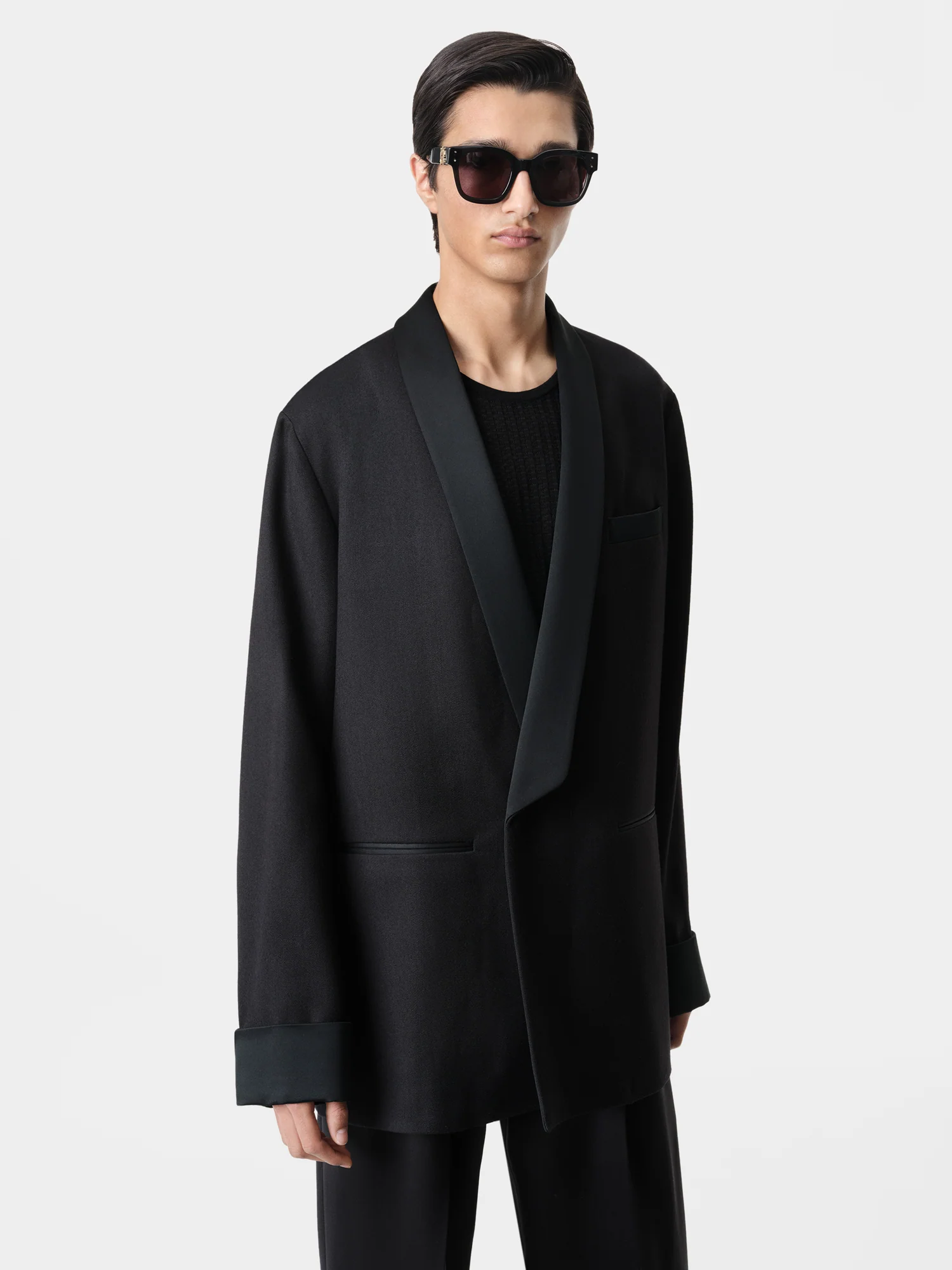 SMOKING JACKET - Black - Image 3