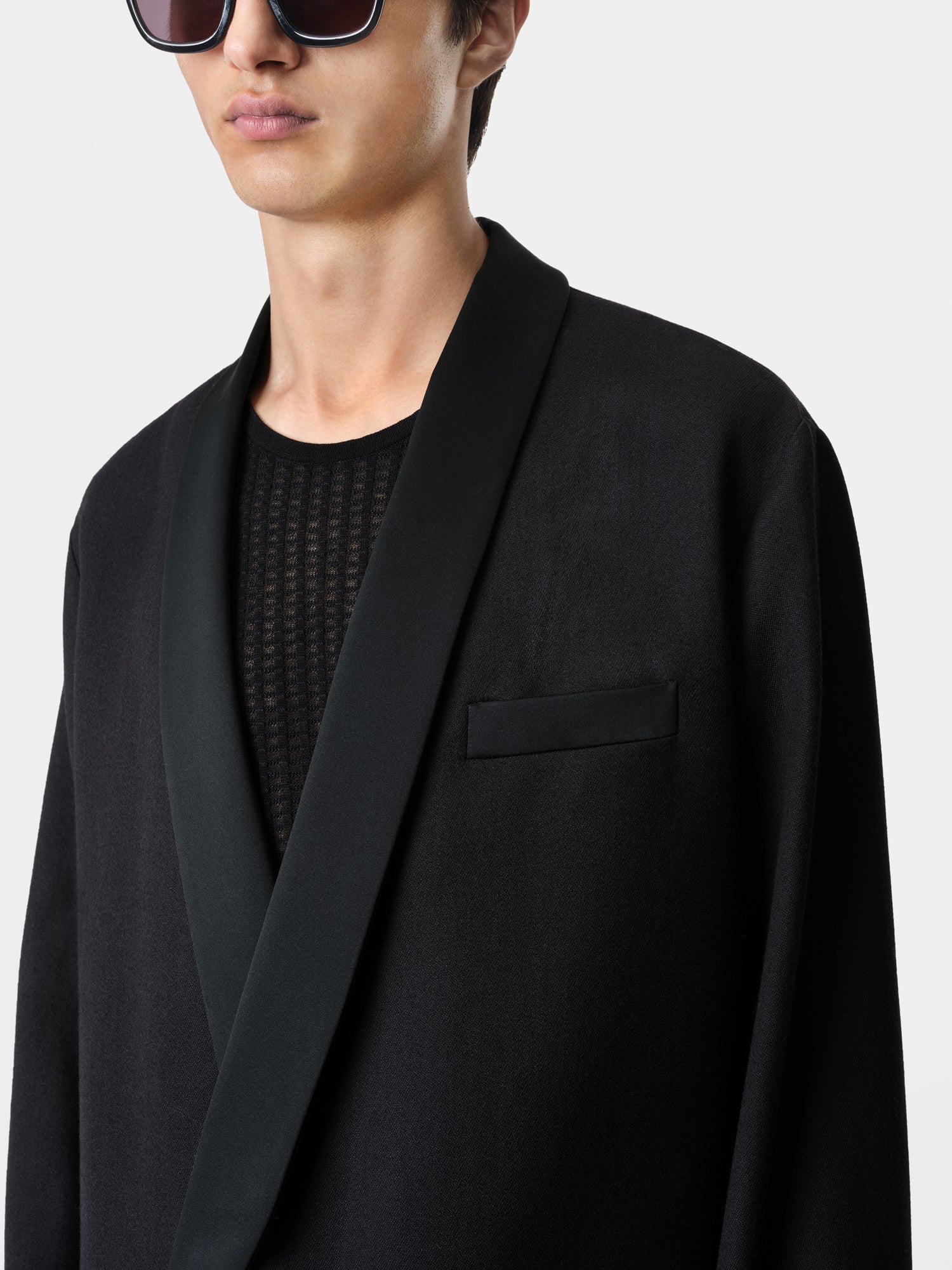 SMOKING JACKET - Black - Image 5