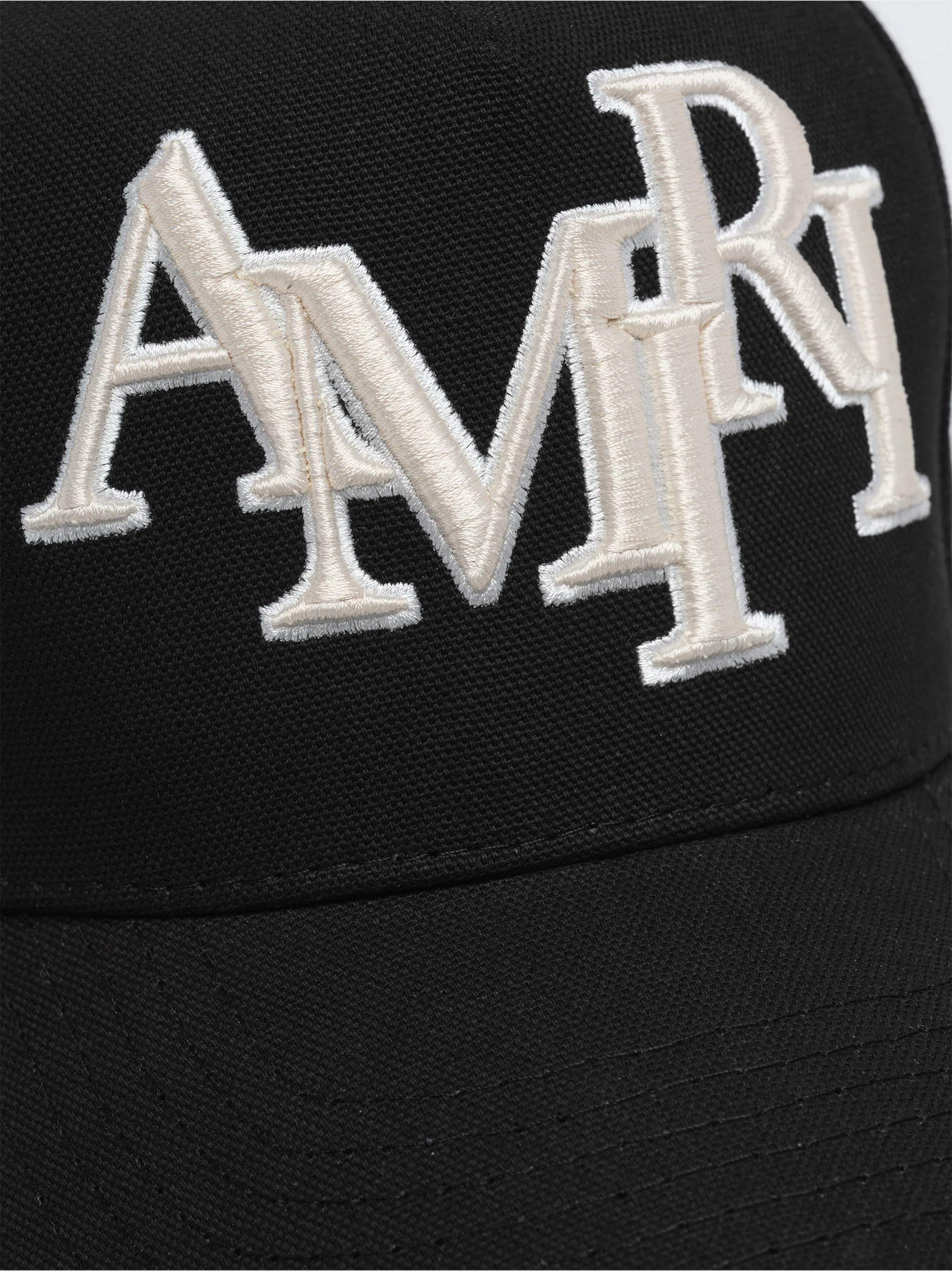STAGGERED AMIRI CANVAS HAT - Black - Image 4