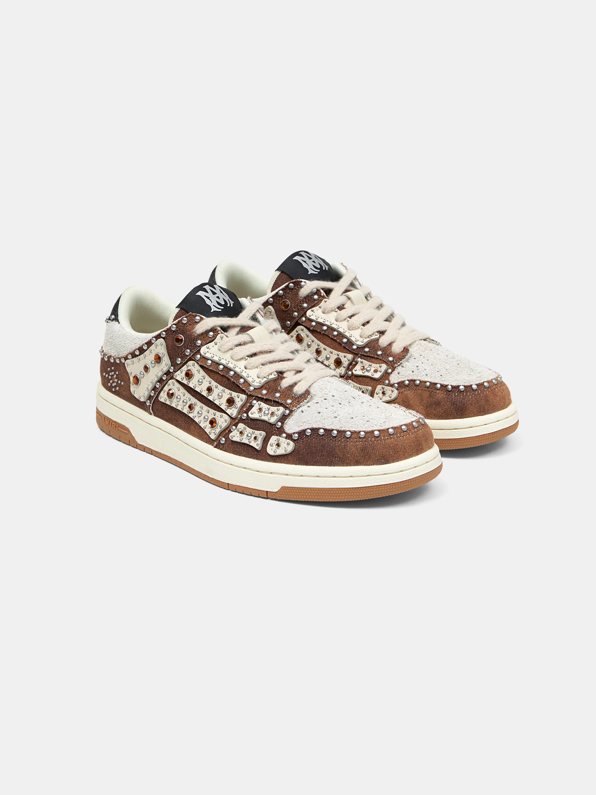 STUD SKEL TOP LOW - Dark Brown - Image 2