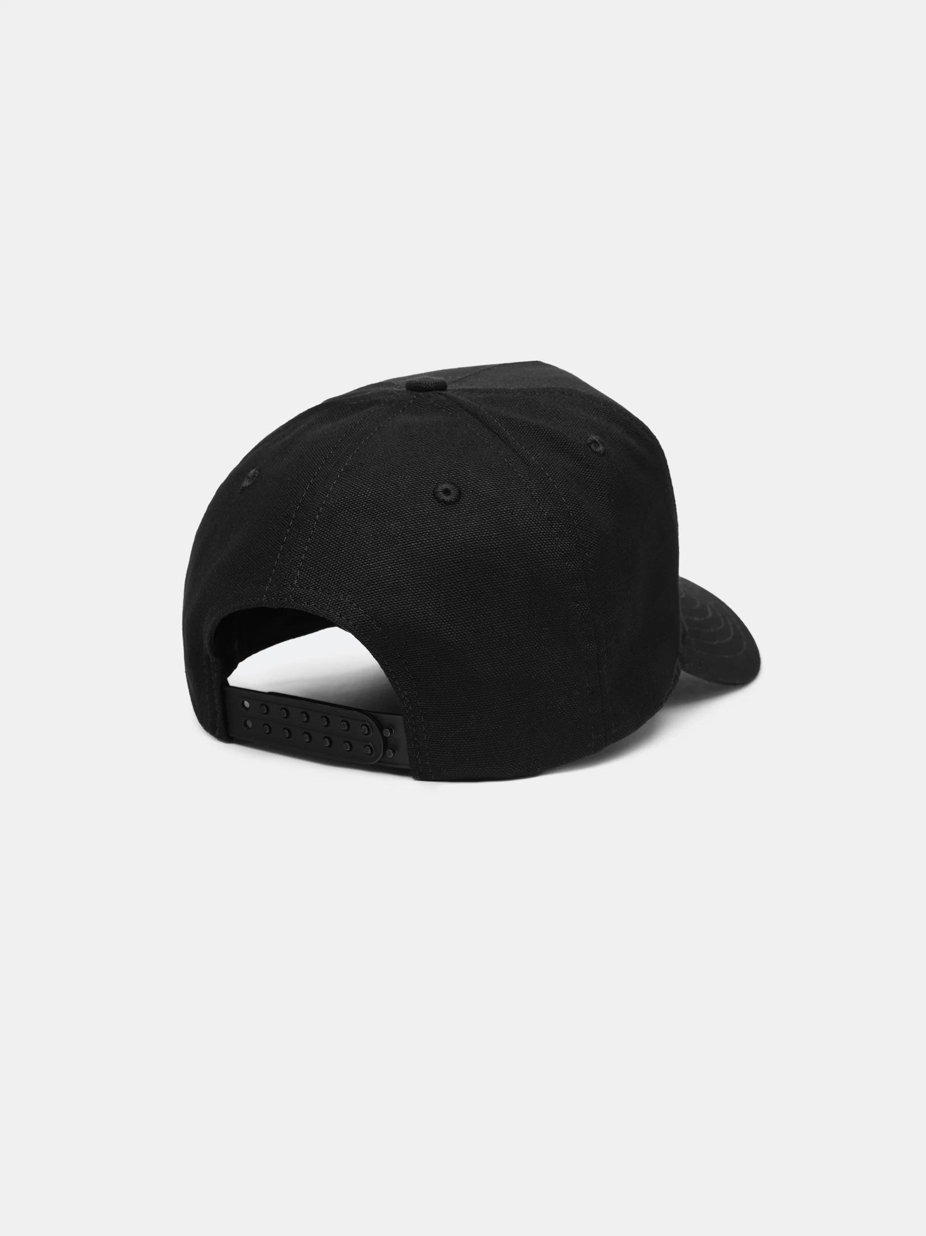 THREE STAR STAGGERED AMIRI FULL CANVAS HAT - Black Red - Image 3