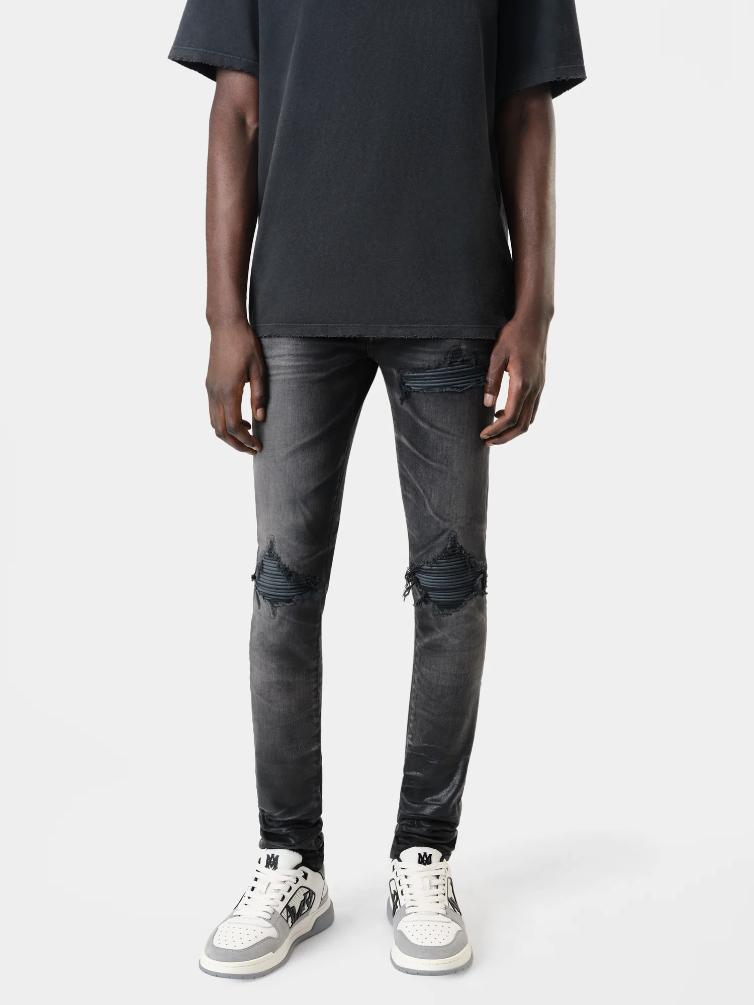 WAXED TONAL MX1 JEAN - Waxed Faded Black - Image 3