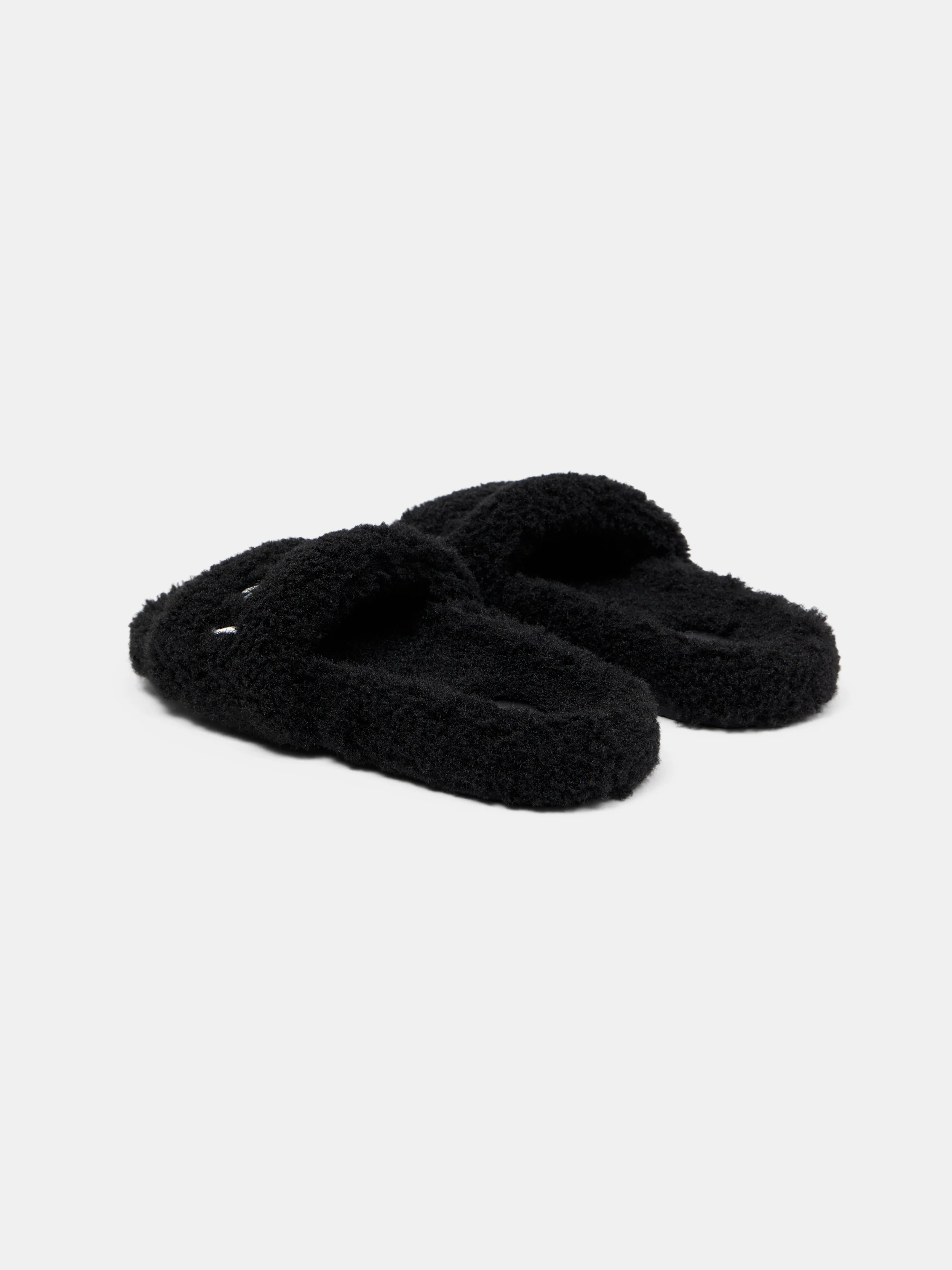WOMEN - WOMEN'S AMIRI SHEARLING SLIDE - Black - Image 4