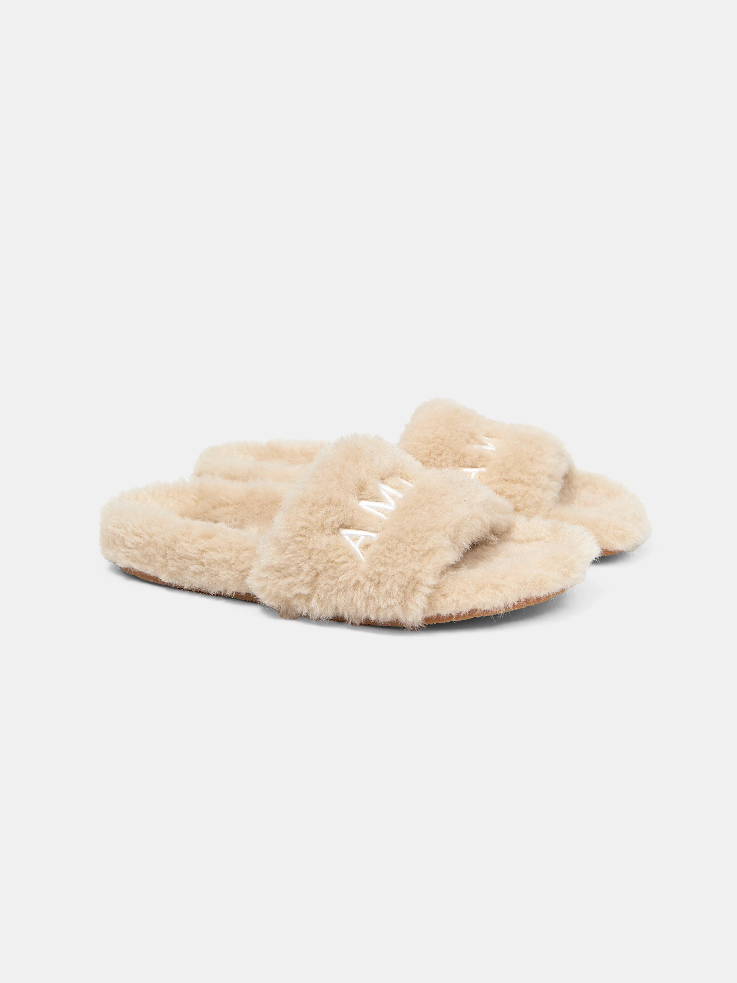 WOMEN - WOMEN'S AMIRI SHEARLING SLIDE - Natural - Image 2