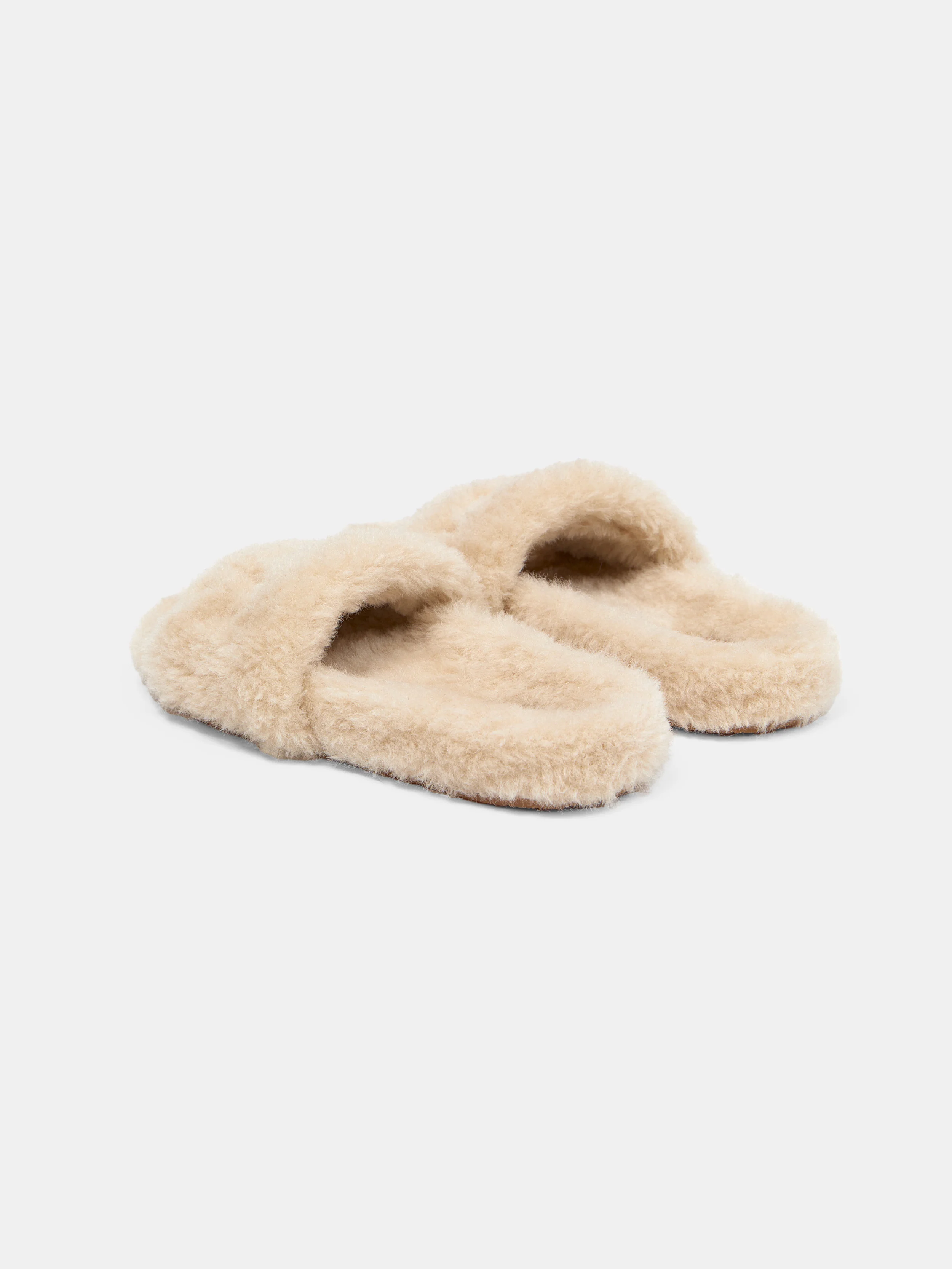 WOMEN - WOMEN'S AMIRI SHEARLING SLIDE - Natural - Image 4