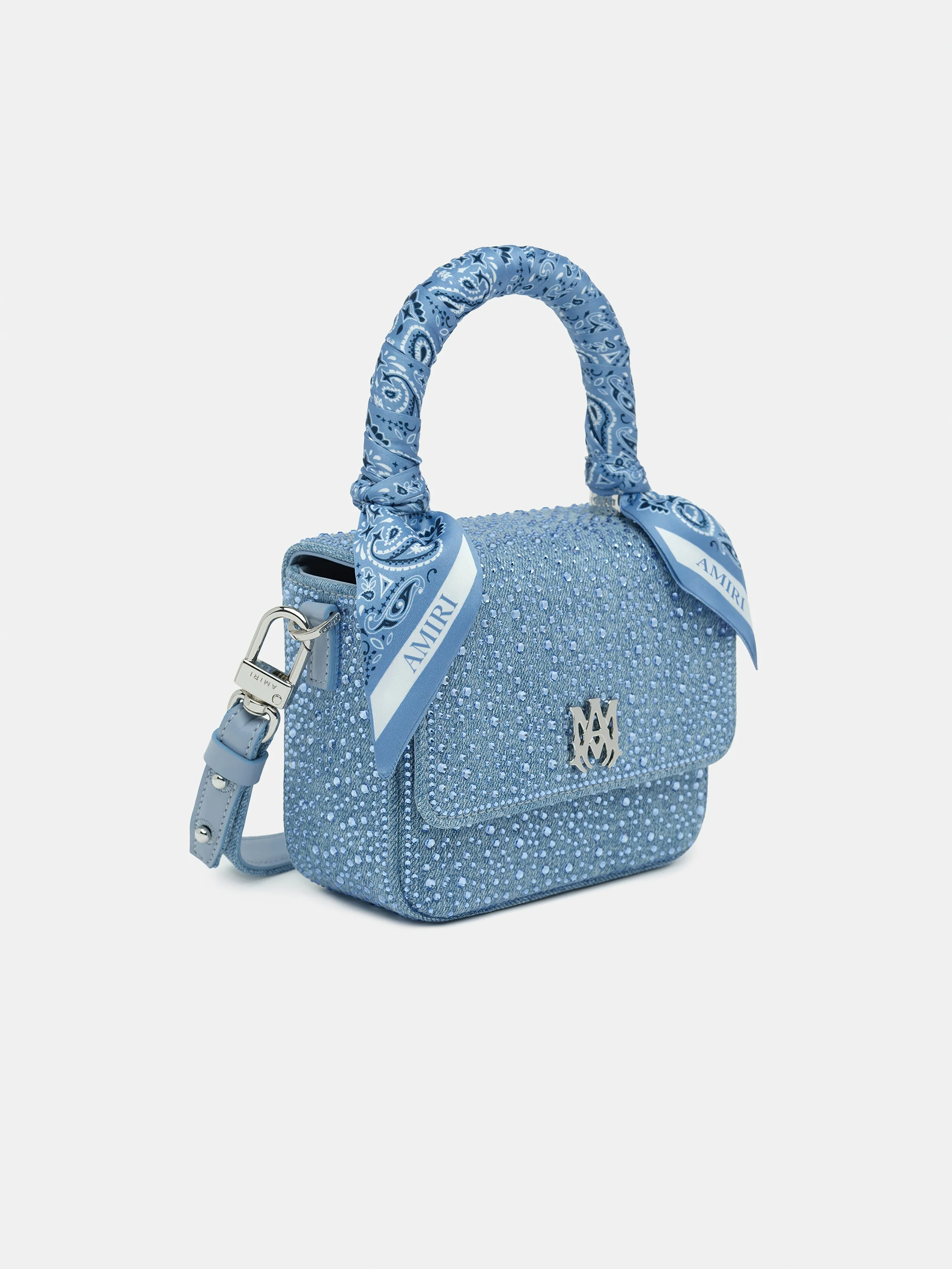 WOMEN - WOMEN'S CRYSTAL DENIM MICRO MA BAG - True Blue - Image 3