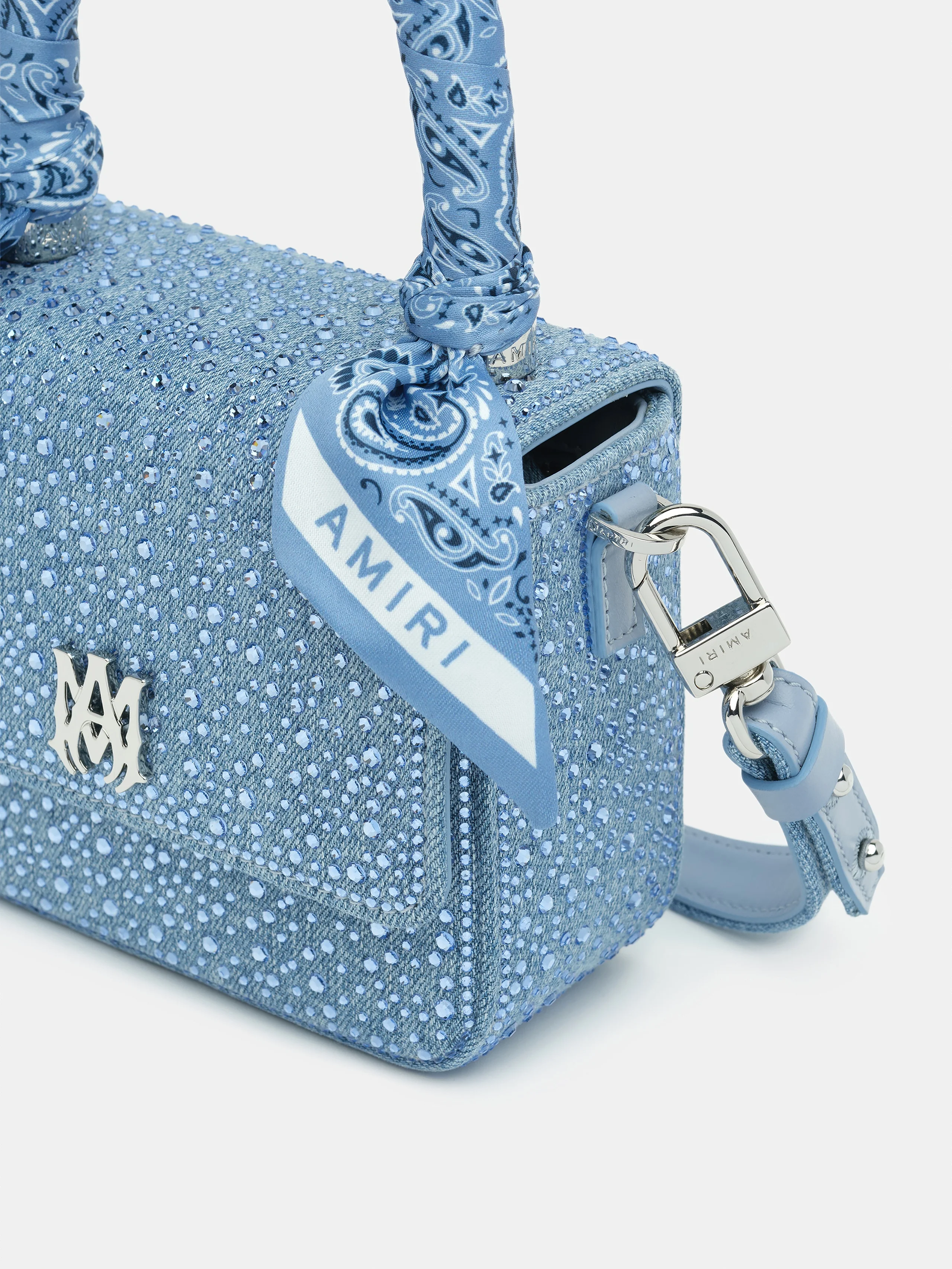 WOMEN - WOMEN'S CRYSTAL DENIM MICRO MA BAG - True Blue - Image 4