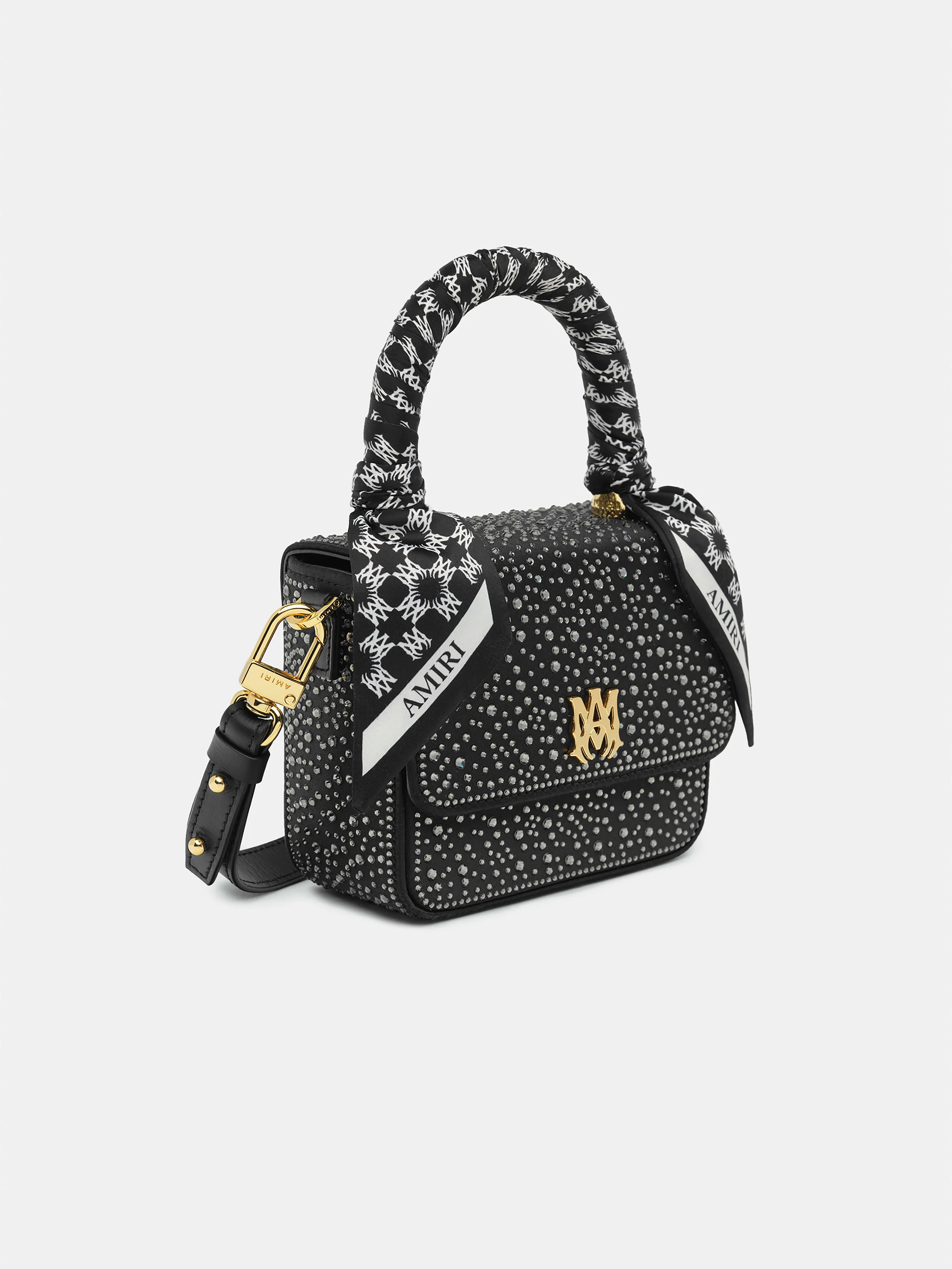 WOMEN - WOMEN'S CRYSTAL MICRO MA BAG - Black - Image 3