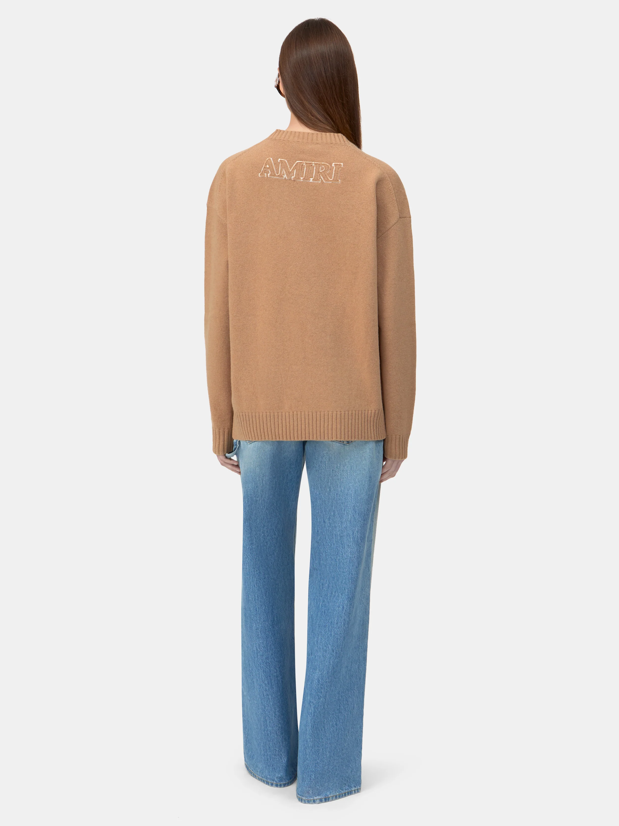 WOMEN - WOMEN'S MA APPLIQUE SWEATER - Dark Ginger - Image 3