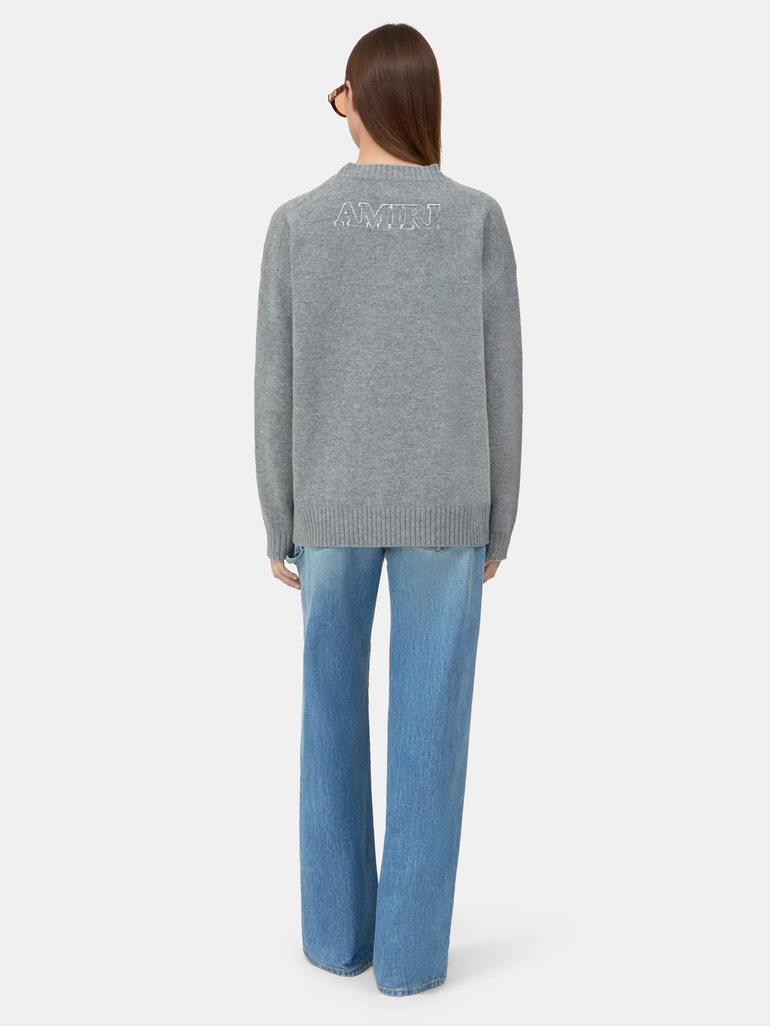 WOMEN - WOMEN'S MA APPLIQUE SWEATER - Grey - Image 4