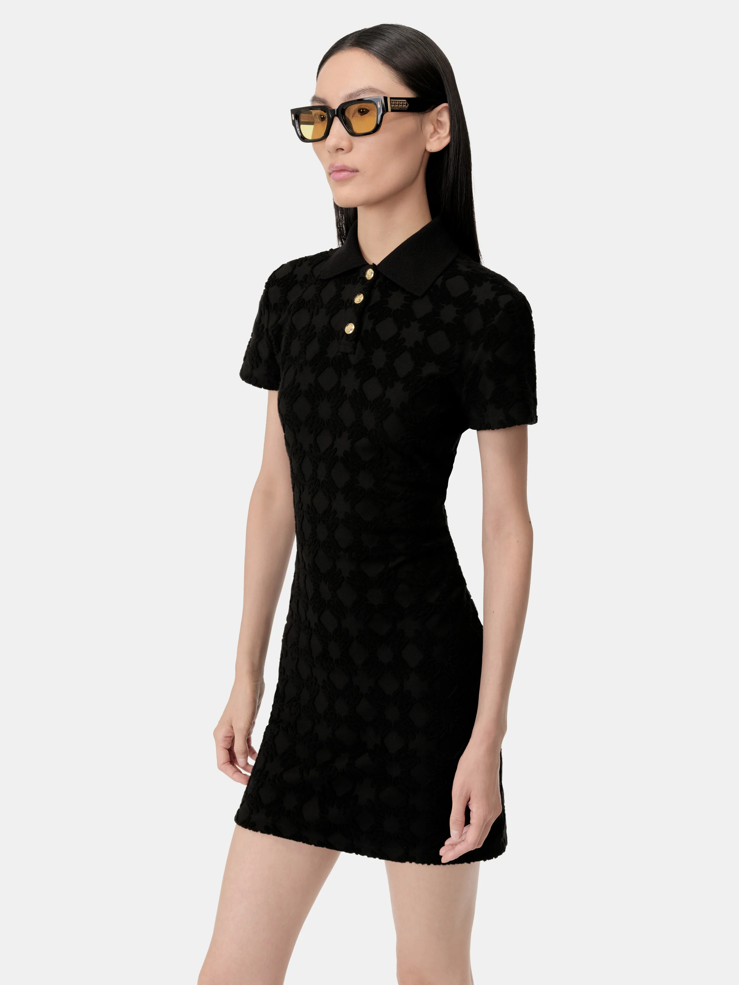 WOMEN - WOMEN'S MA QUAD TOWELING DRESS - Black - Image 4