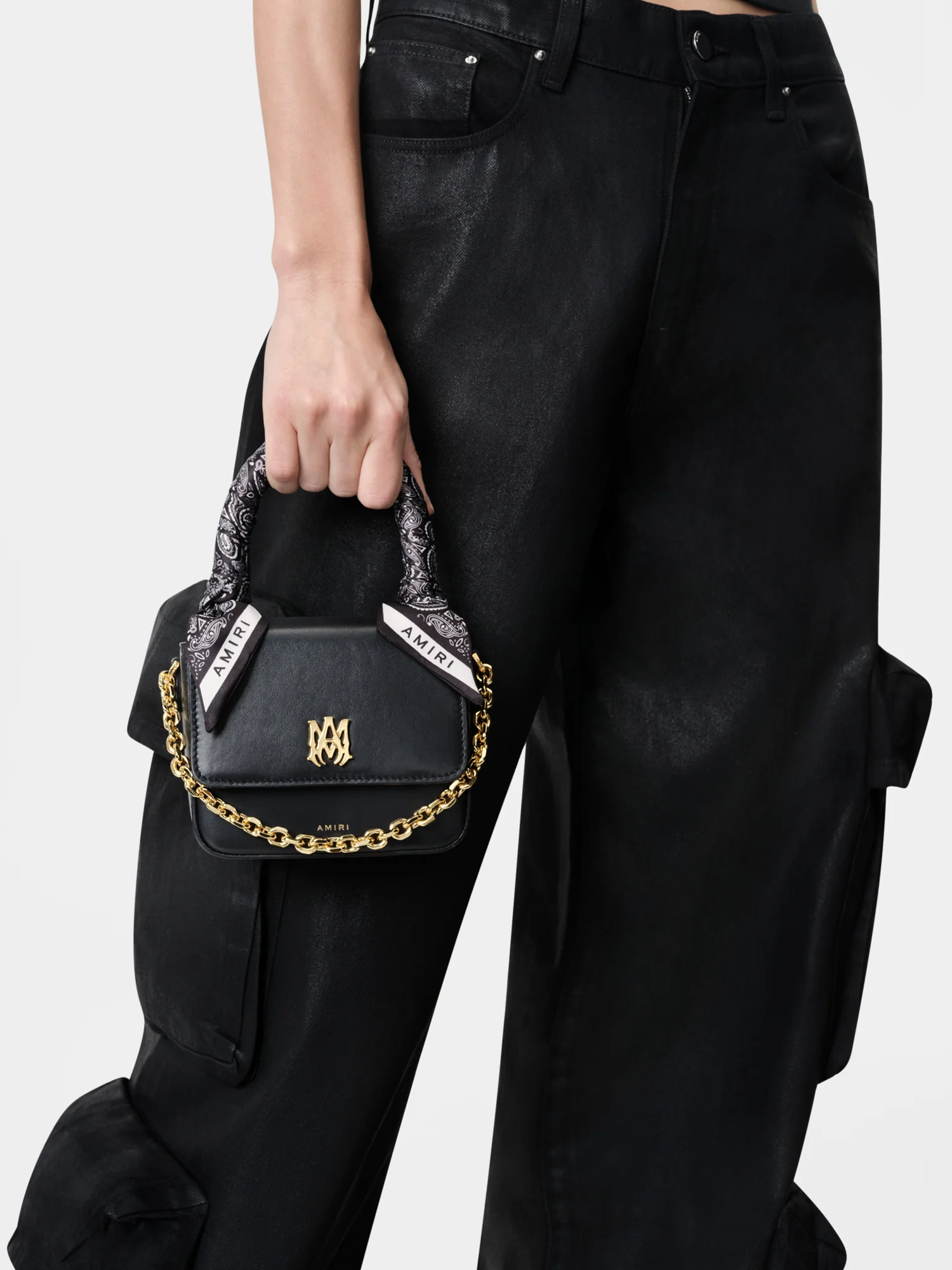 WOMEN - WOMEN'S MICRO MA BAG WITH CHAIN HANDLE - Black - Image 7