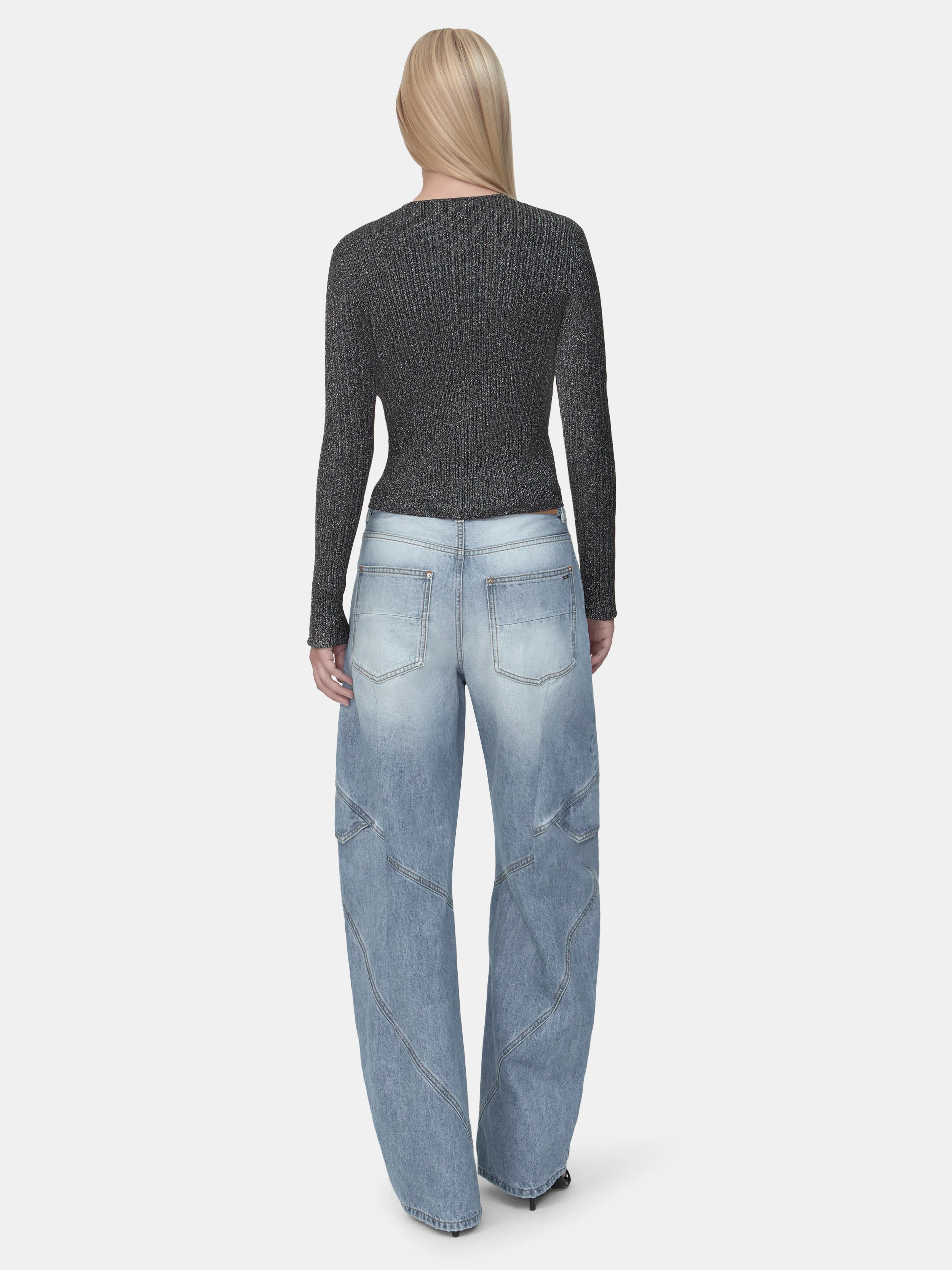 WOMEN - WOMEN'S PANELED JEAN - Indigo - Image 4