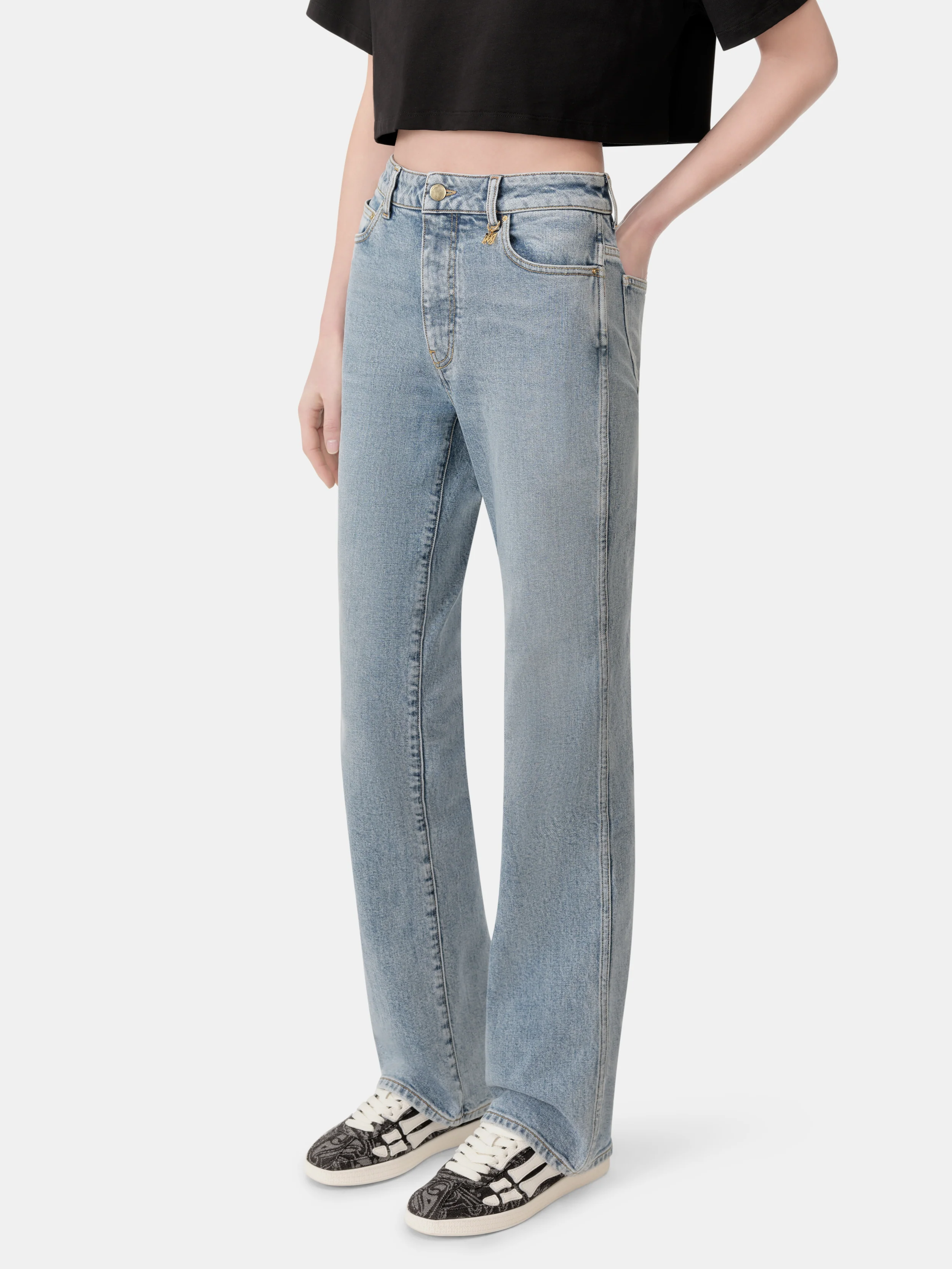 WOMEN - WOMEN'S SLIM JEAN - Stone Indigo - Image 4