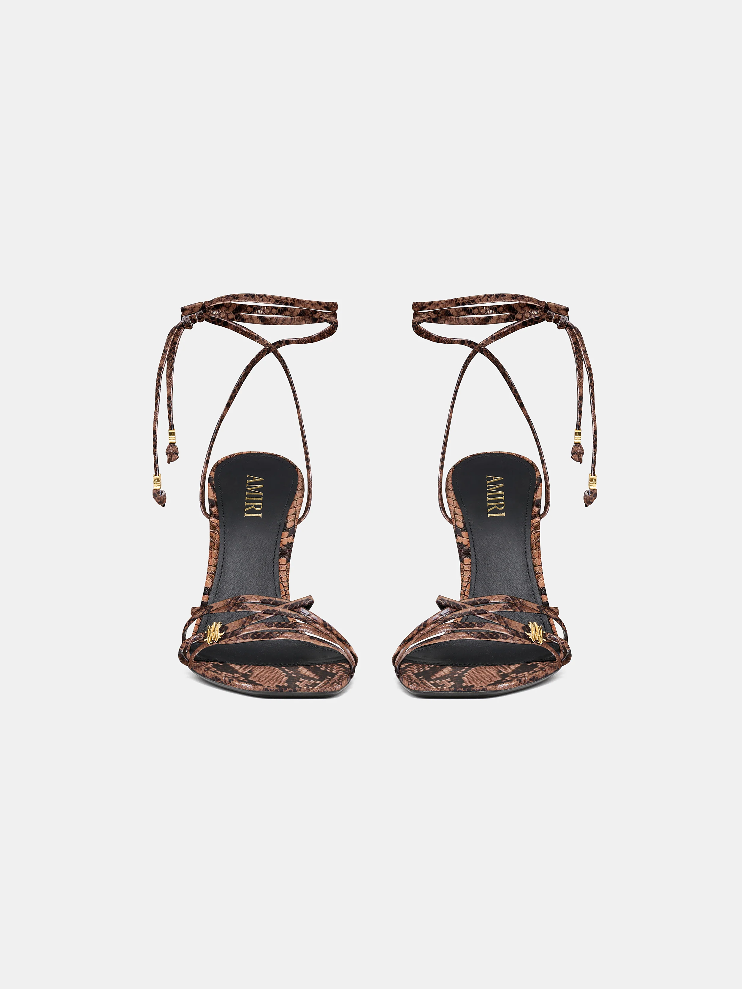 WOMEN - WOMEN'S SNAKE MA HEELED SANDAL - Brown - Image 3