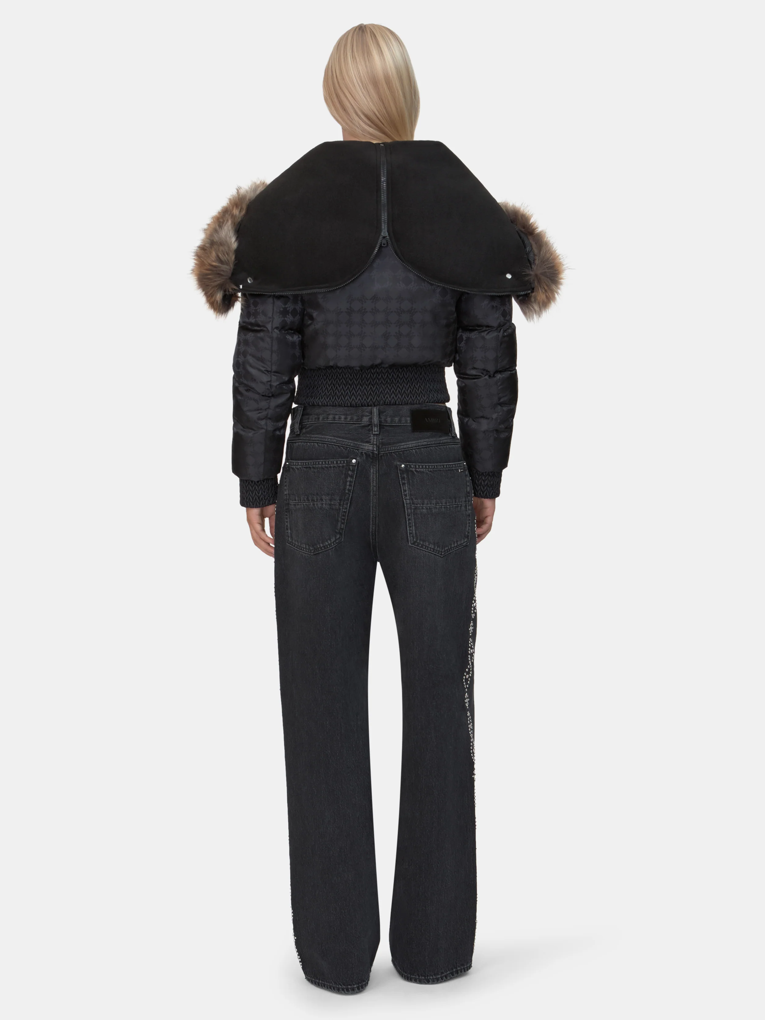WOMEN - WOMEN'S STUD BAGGY JEAN - Retro Black - Image 4