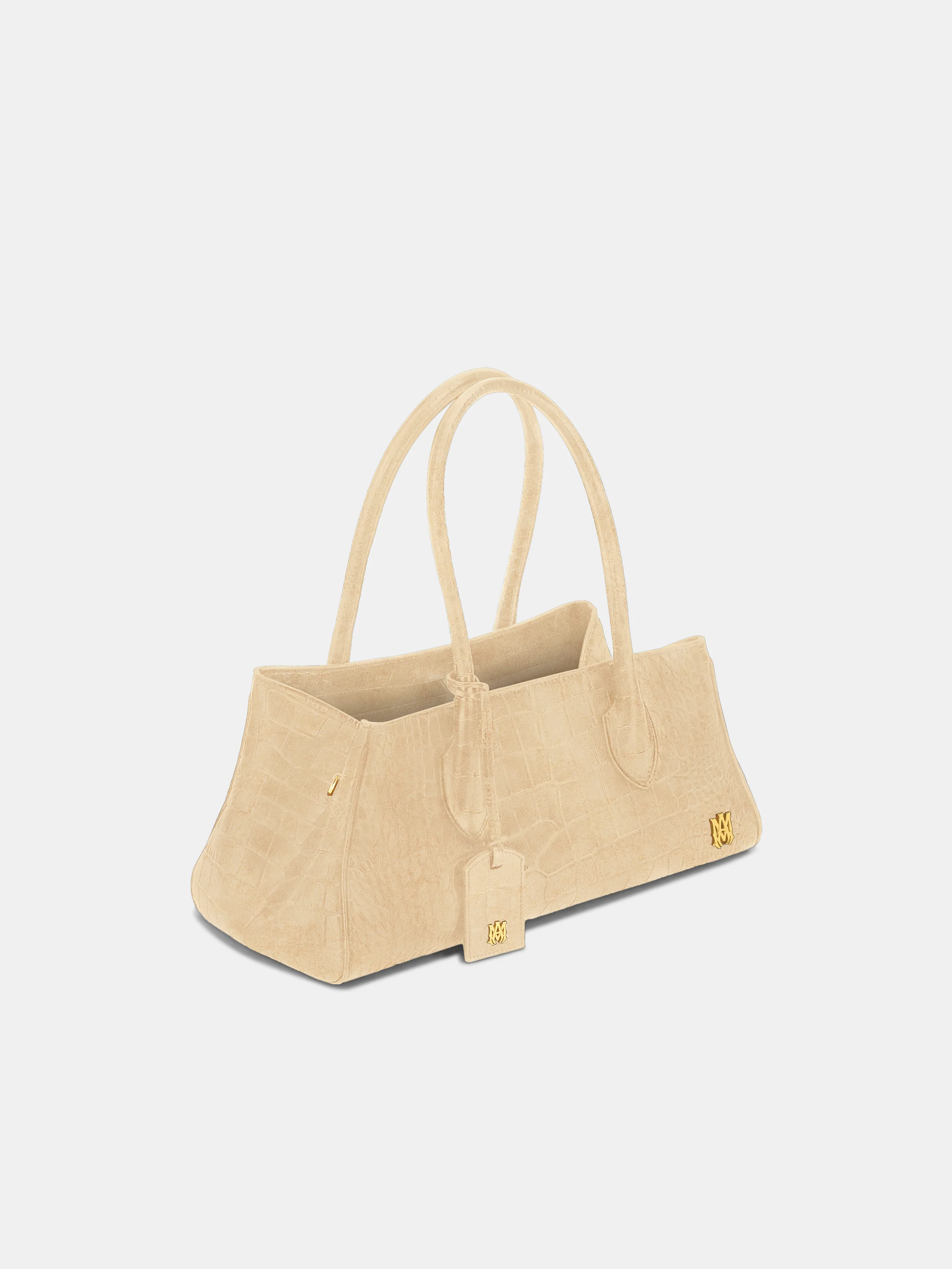 WOMEN - WOMEN'S SUEDE CROC HONEY 40 SHOULDER - Taupe - Image 3